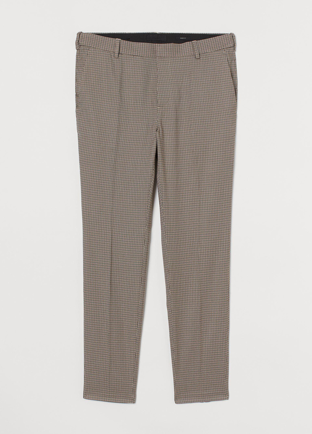 Бежевые классические демисезонные зауженные, классические брюки H&M