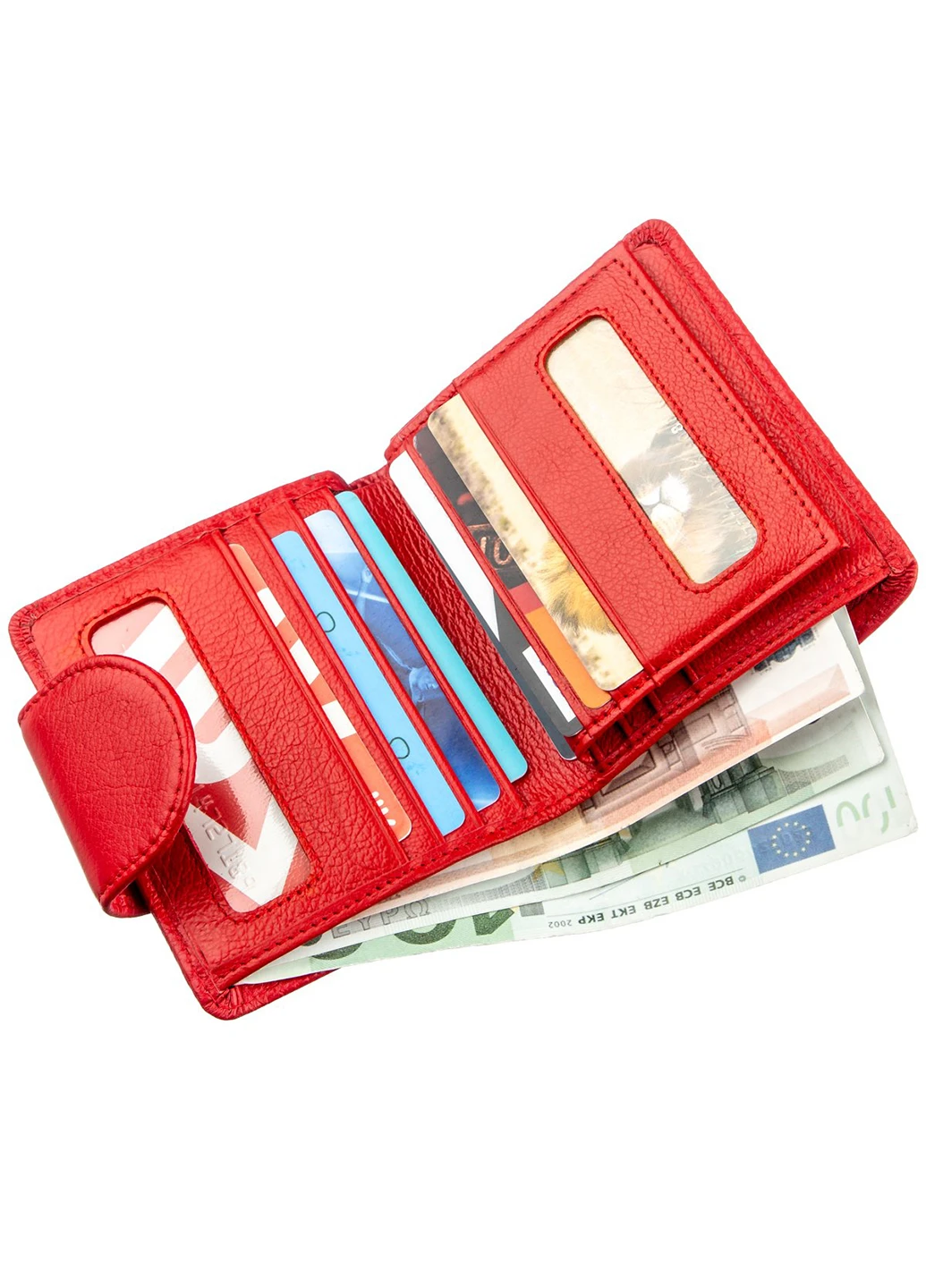 Женский кожаный бумажник 9,5х11 см st leather (232989980)