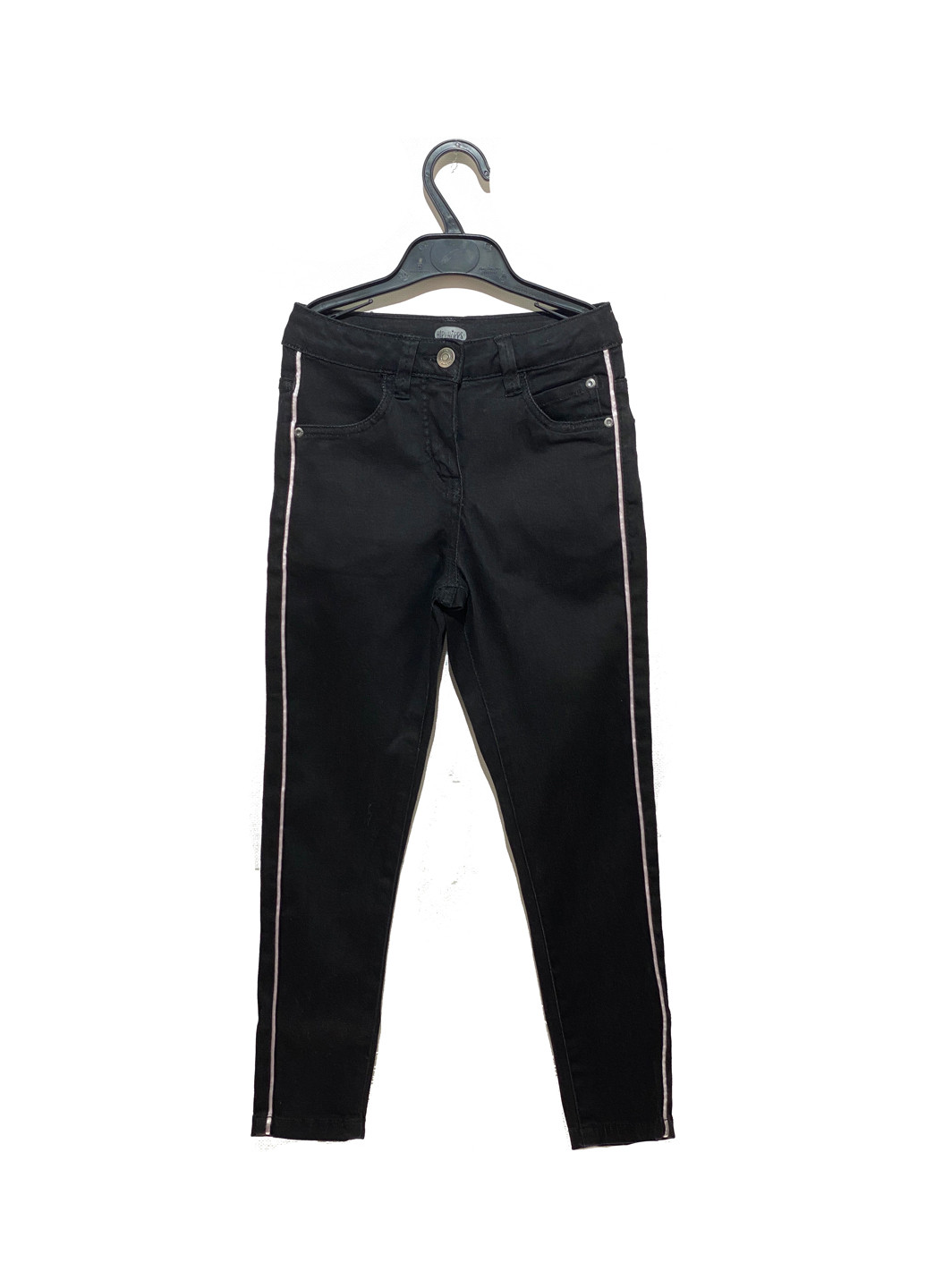 Черные кэжуал демисезонные зауженные брюки HIP&HOPPS