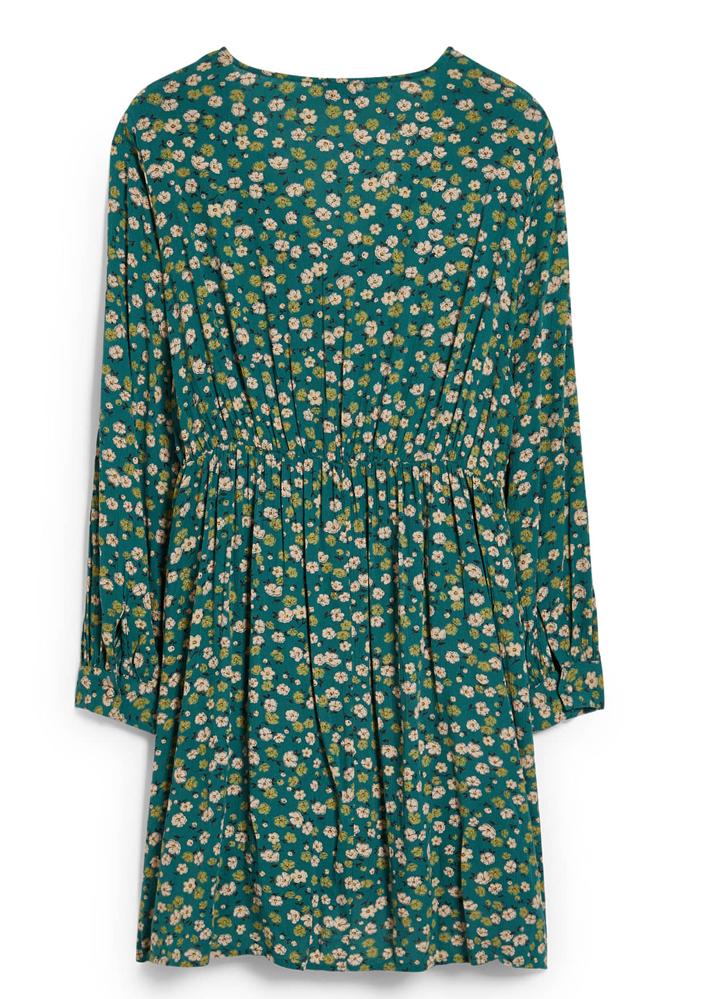 Зелена кежуал сукня C&A з квітковим принтом