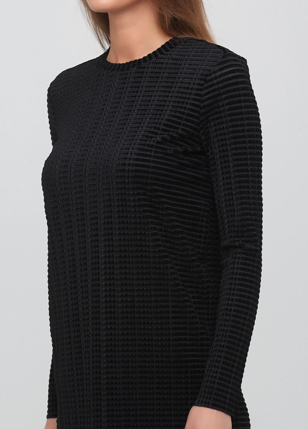 Черное кэжуал платье а-силуэт Weekday однотонное