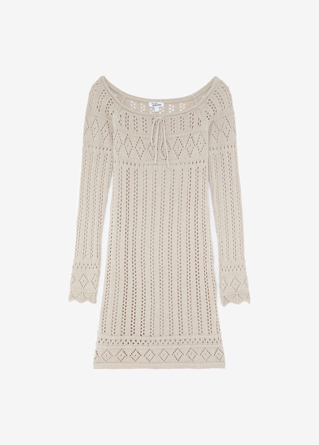 Пудрова кежуал сукня з відкритими плечима Jennyfer однотонна