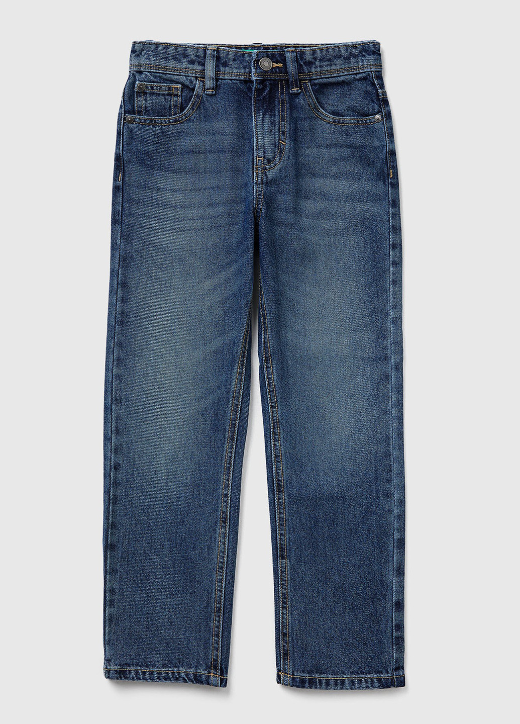 Темно-синие демисезонные прямые джинсы United Colors of Benetton