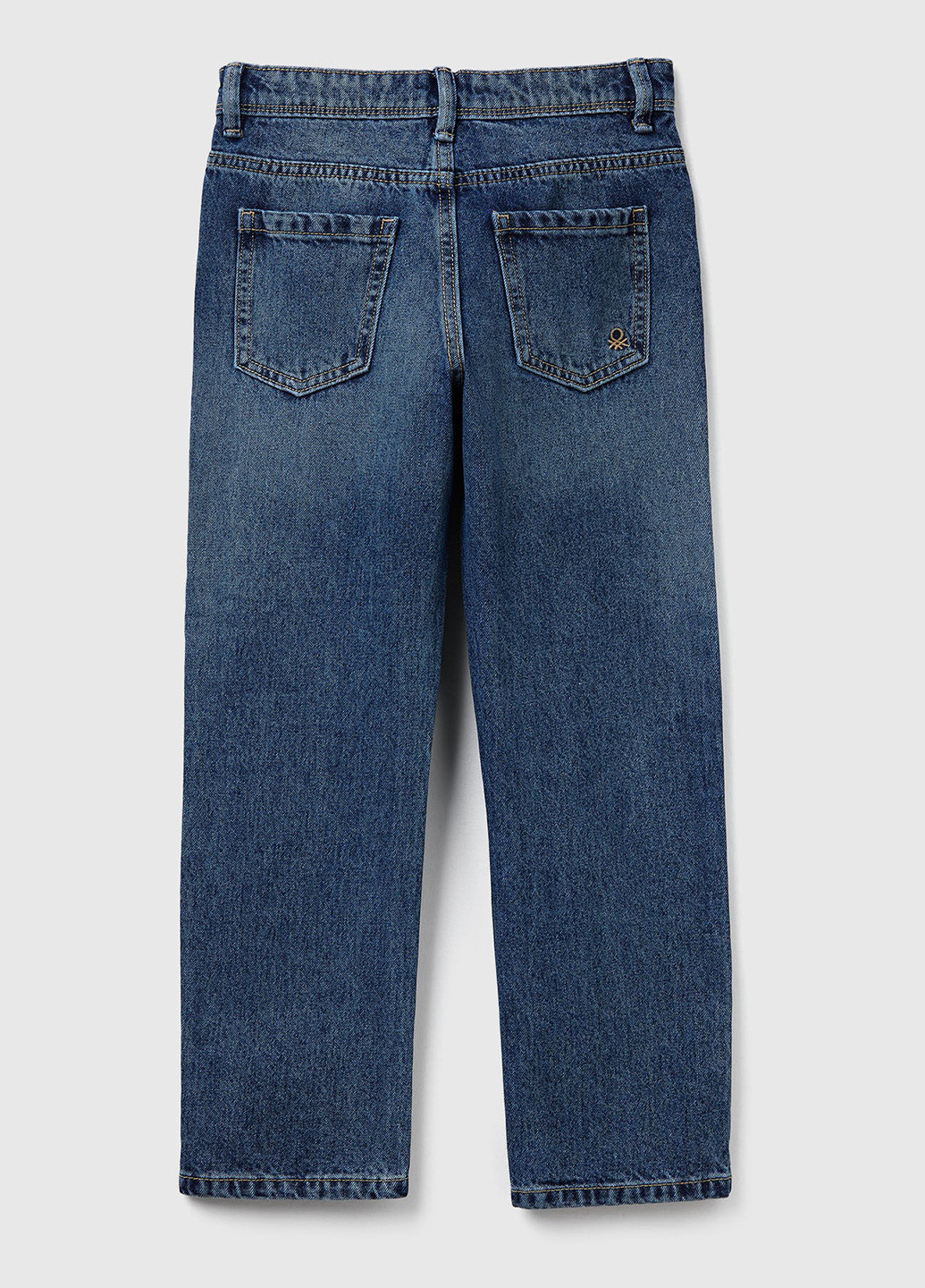 Темно-синие демисезонные прямые джинсы United Colors of Benetton