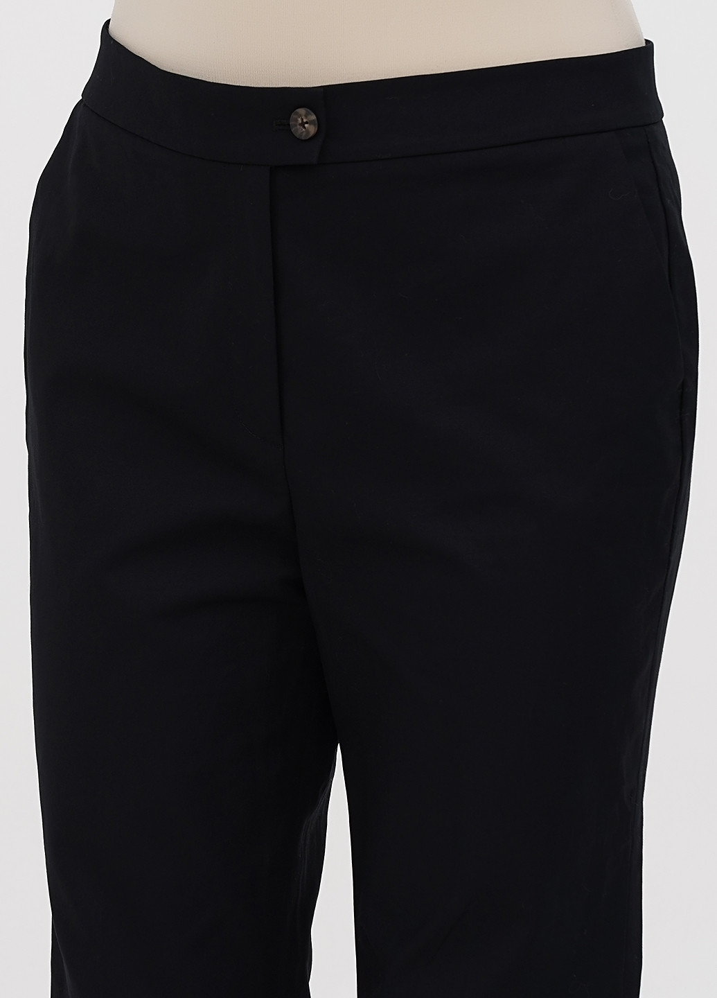 Черные кэжуал демисезонные укороченные брюки Boden