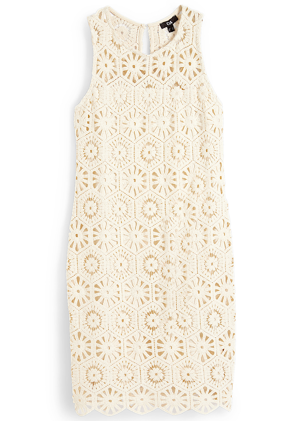 Молочна коктейльна, кежуал сукня C&A однотонна