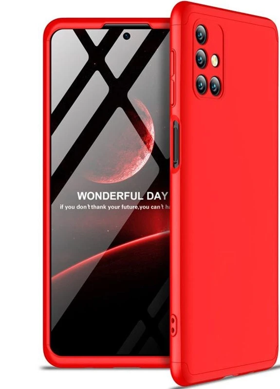 Пластикова накладка LikGus 360 градусів (opp) для Samsung Galaxy M51 Червоний (is_00000040311_3) GKK (238480040)