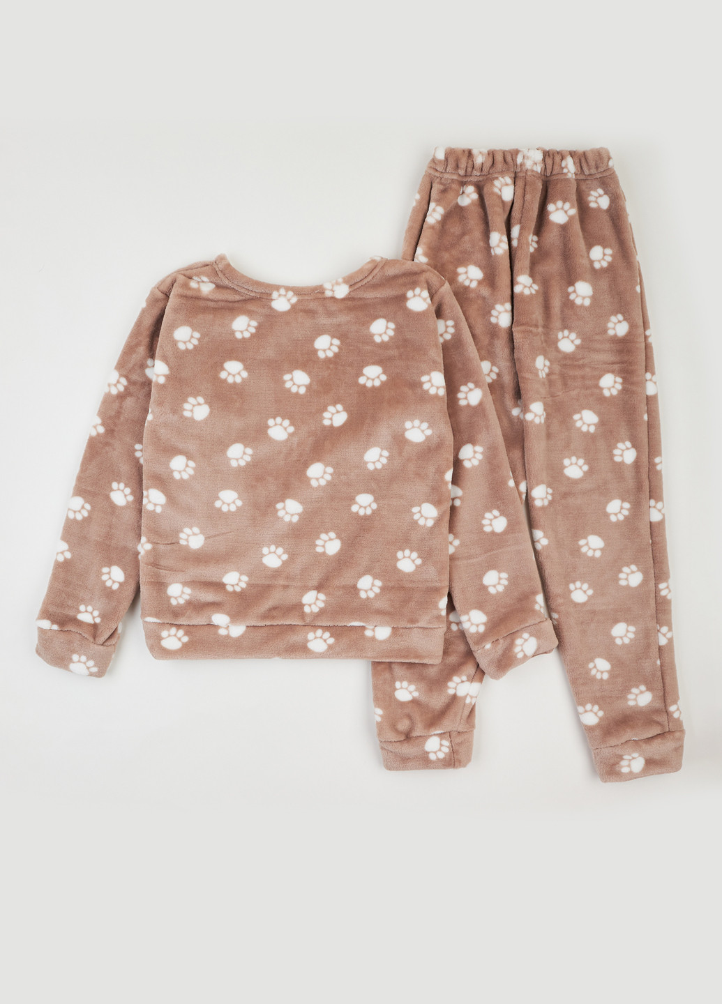 Коричневая зимняя пижама (свитшот, брюки) dexter's