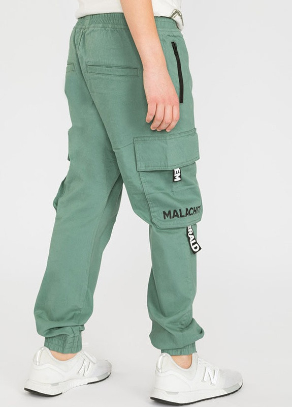 Зеленые кэжуал демисезонные брюки джоггеры Reporter Young