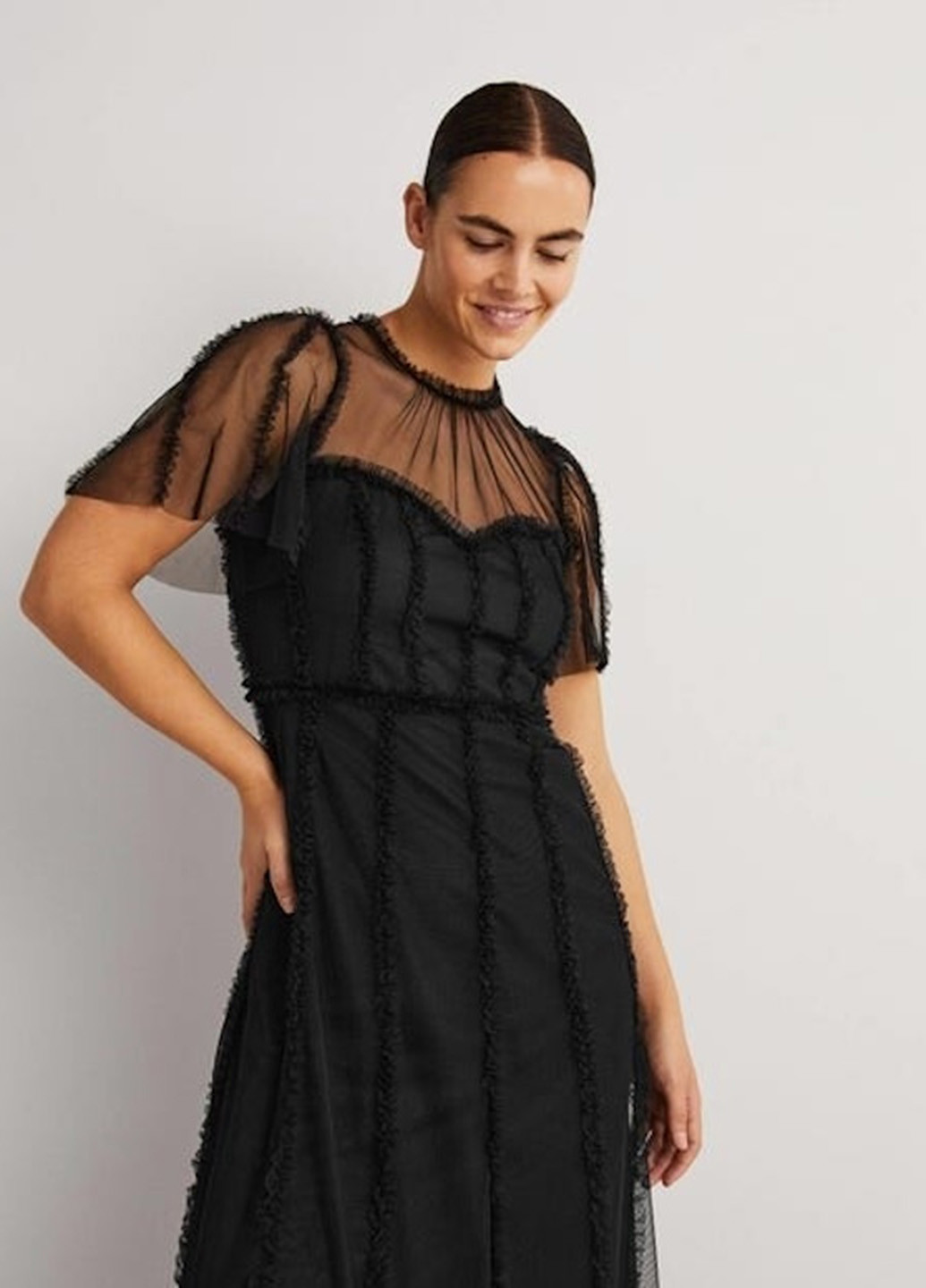 Чорна кежуал сукня кльош Boden однотонна