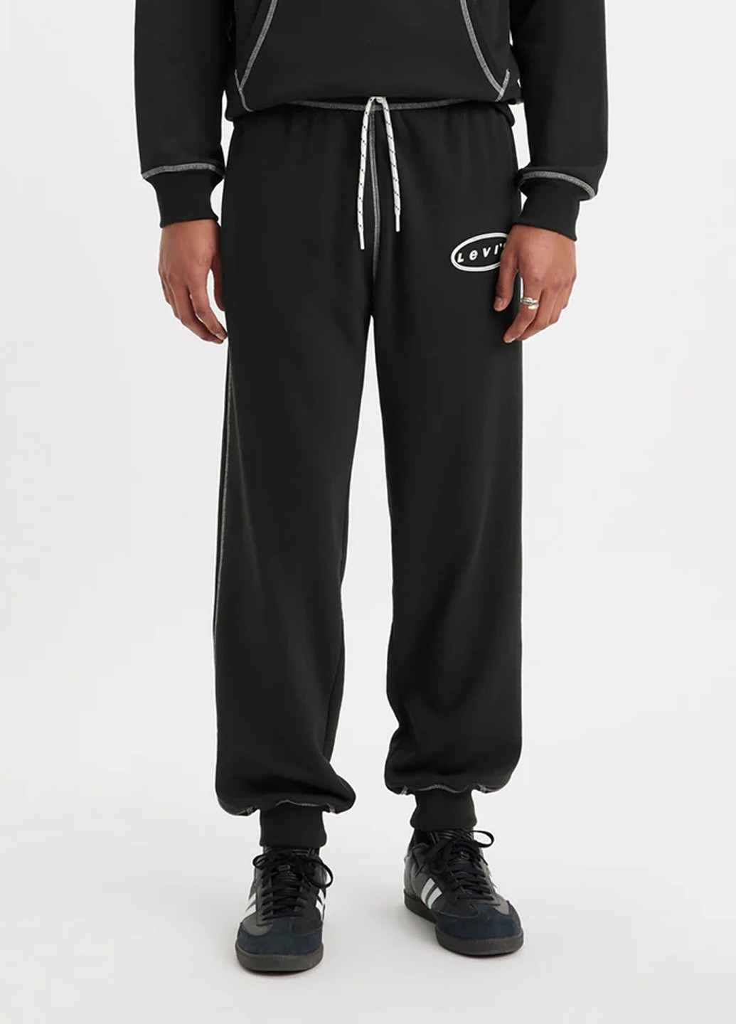 Черные кэжуал демисезонные джоггеры брюки Levi's