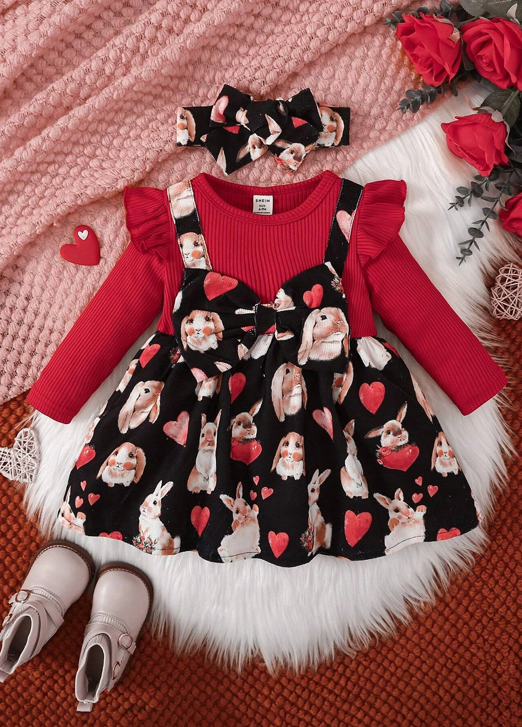 Комбинированное платье SHEIN (302411568)