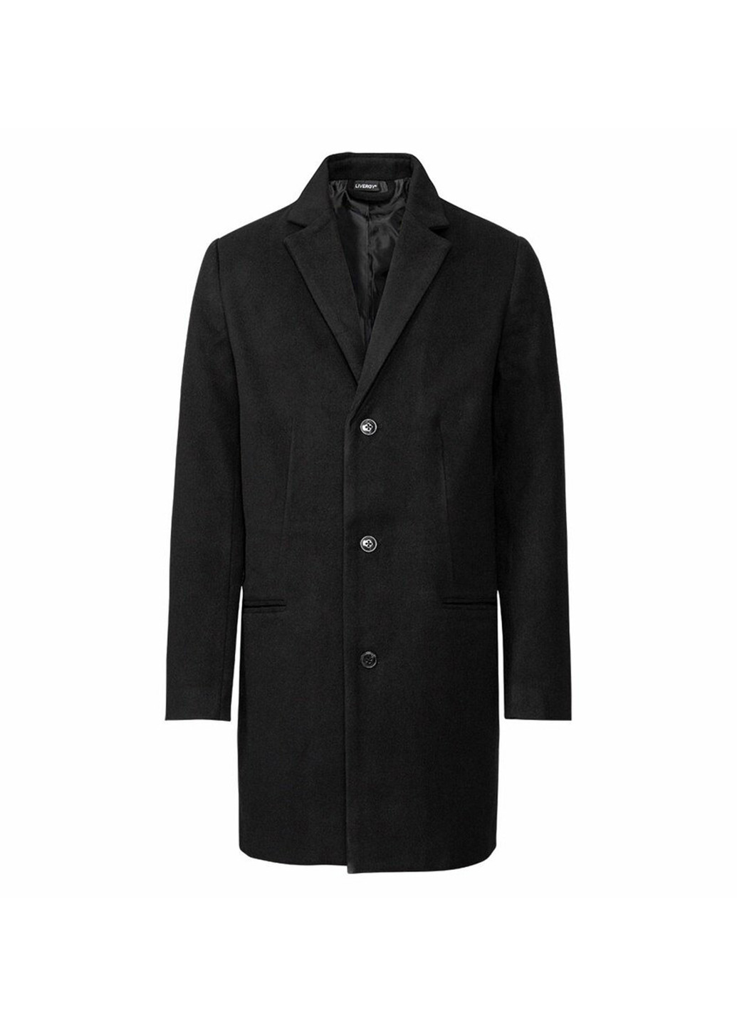 Черное демисезонное Пальто однобортное Livergy