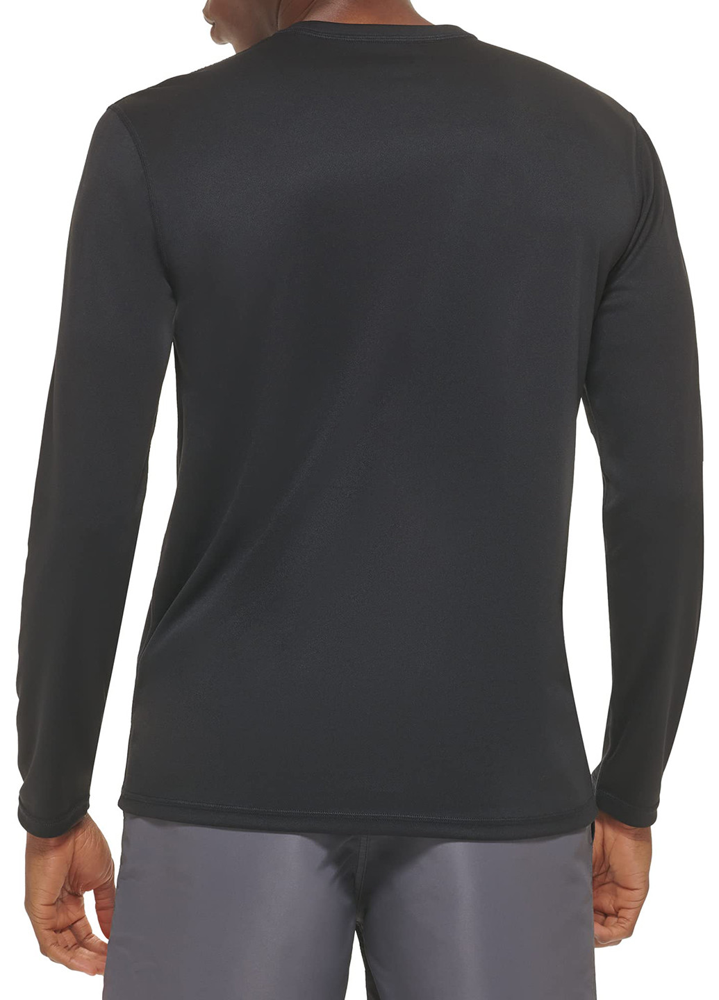 Черный демисезонный спортивный, кэжуал лонгслив Calvin Klein с логотипом