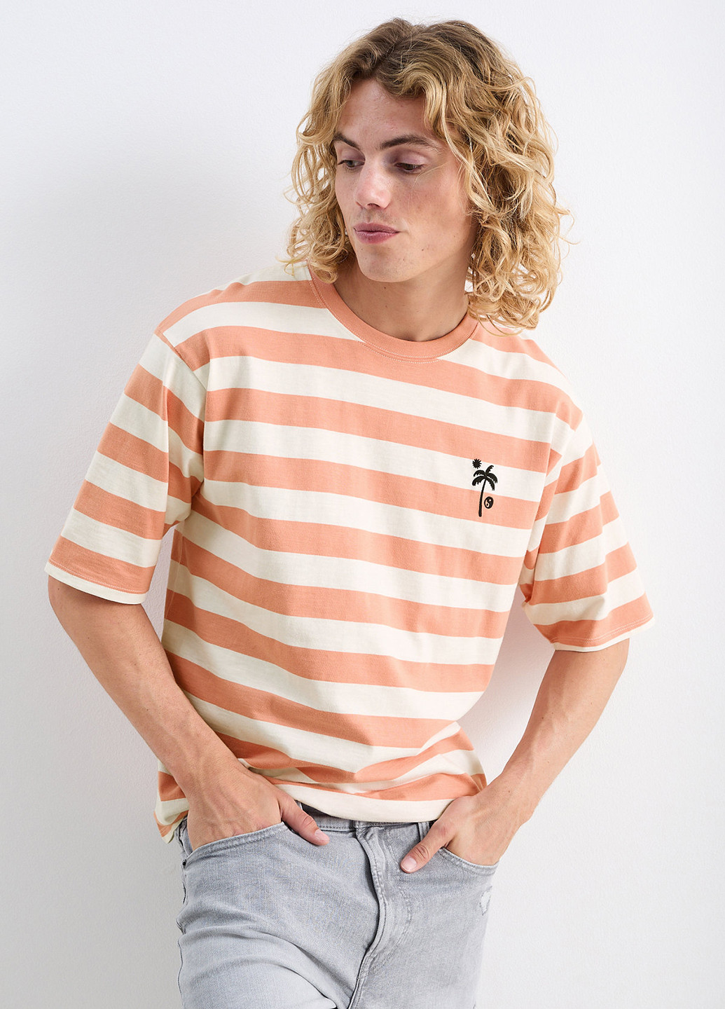 Комбинированная футболка C&A