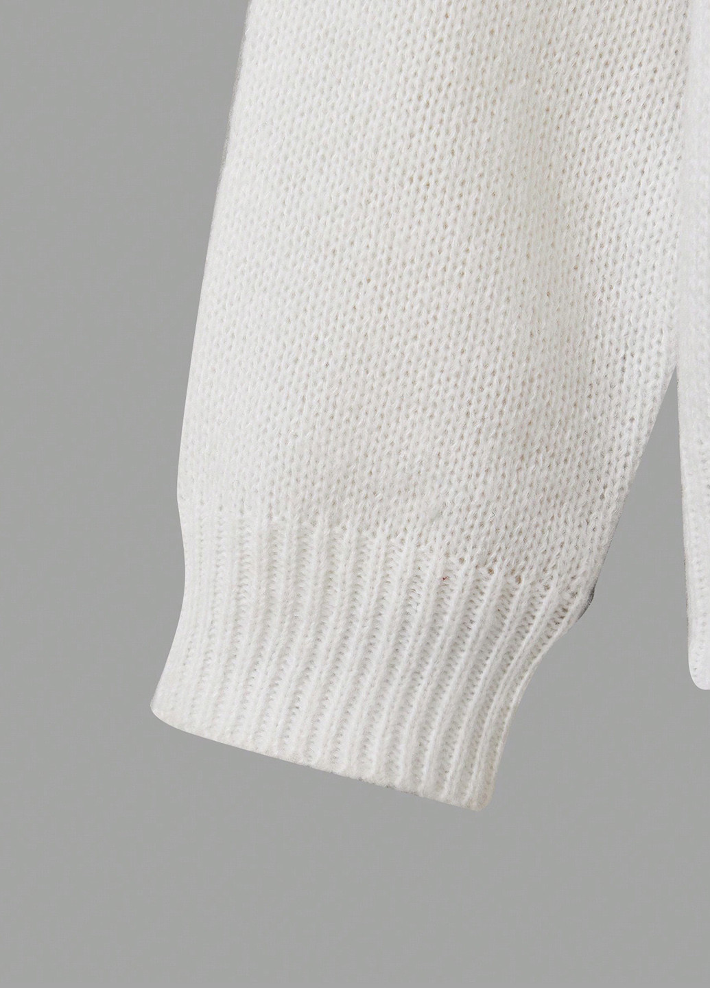 Черно-белый демисезонный свитер SHEIN