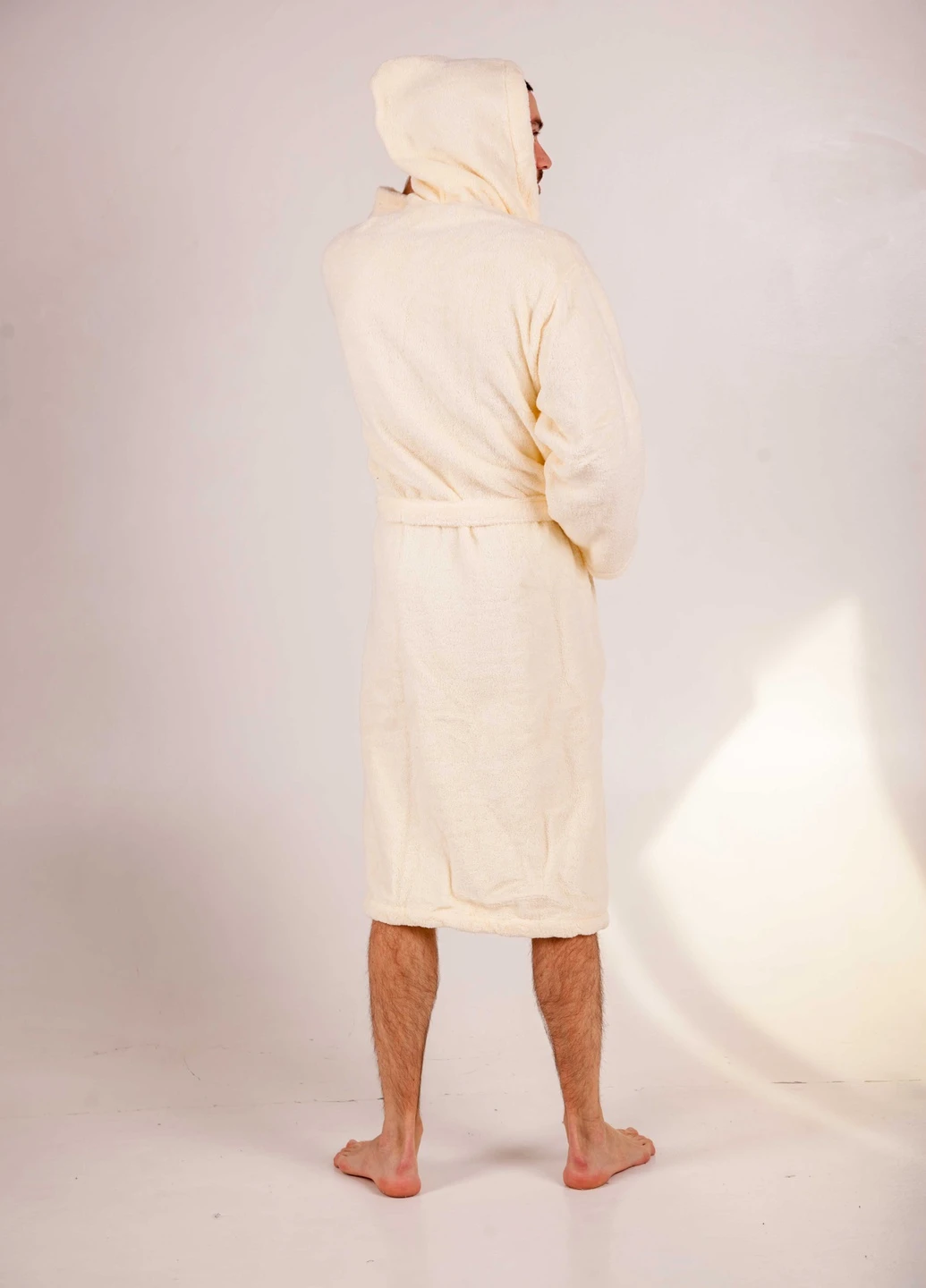 Халат махровий Bella, MicroCotton, кремовий, розмір S (3800980992565) Bulgaria-Tex (251707691)