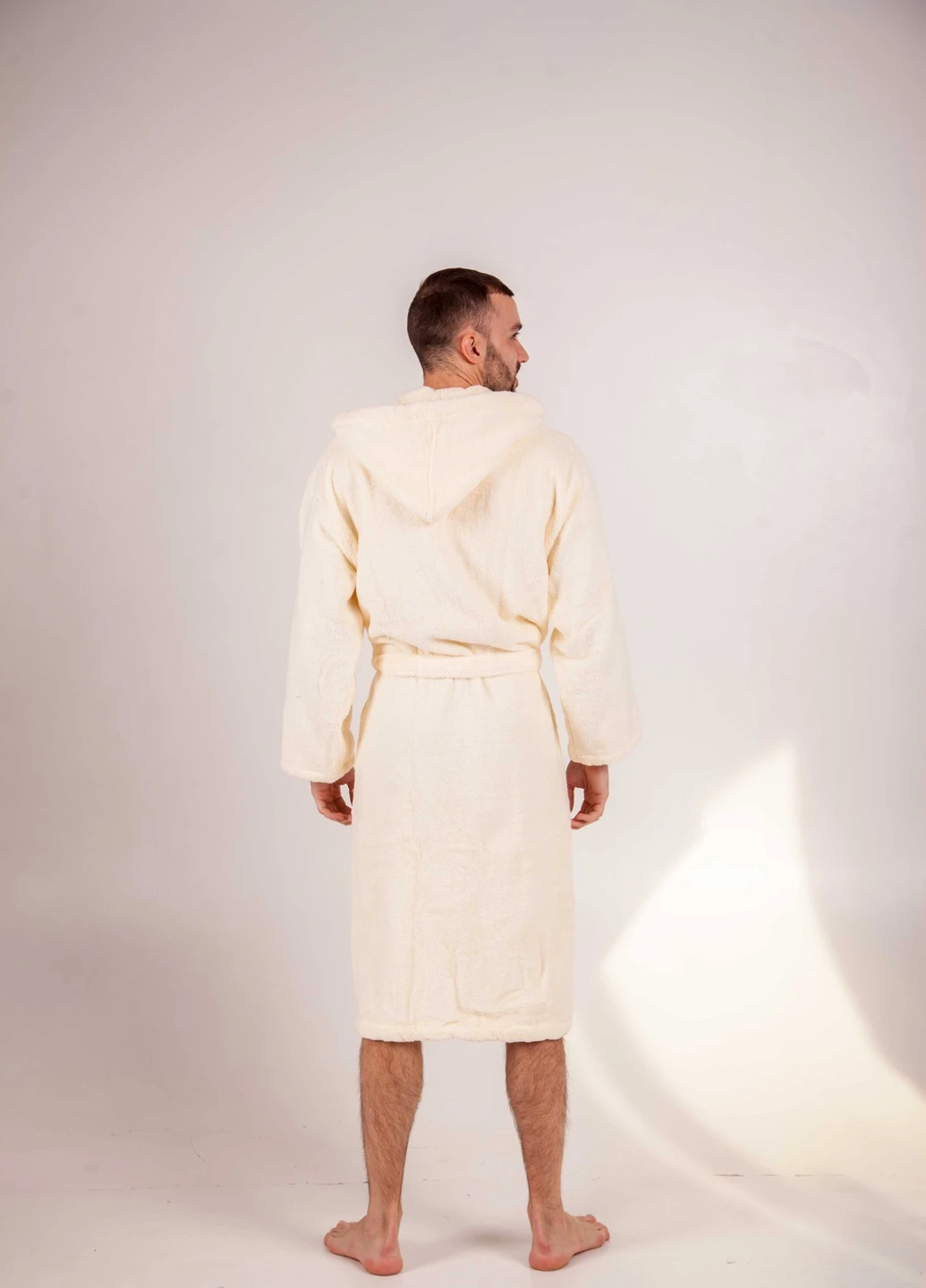 Халат махровий Bella, MicroCotton, кремовий, розмір S (3800980992565) Bulgaria-Tex (251707691)