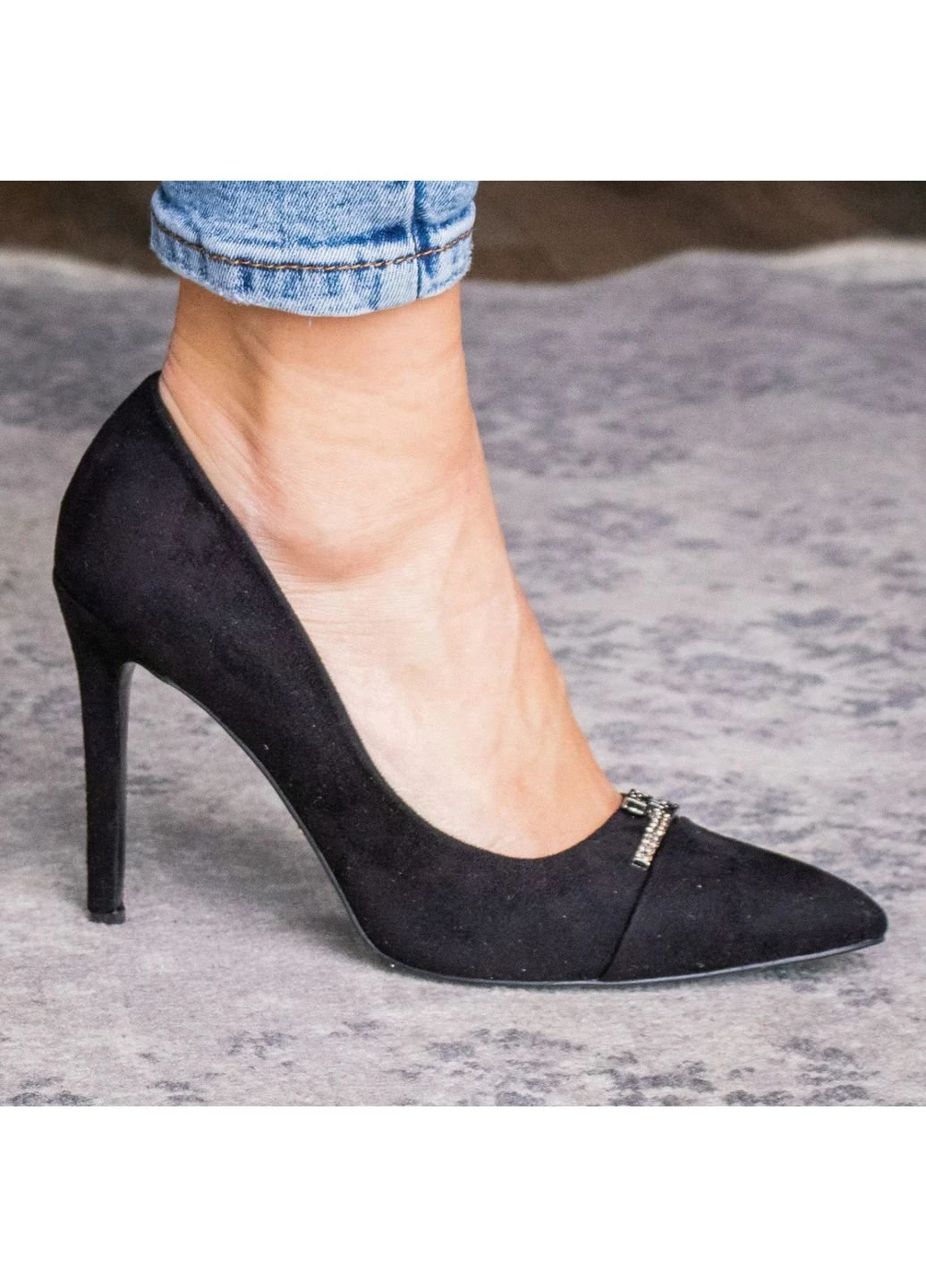 Fashion Туфлі жіночі Becka 2533 39 25 см Чорний чорний з натуральна замша, україна — демісезон (253195612)