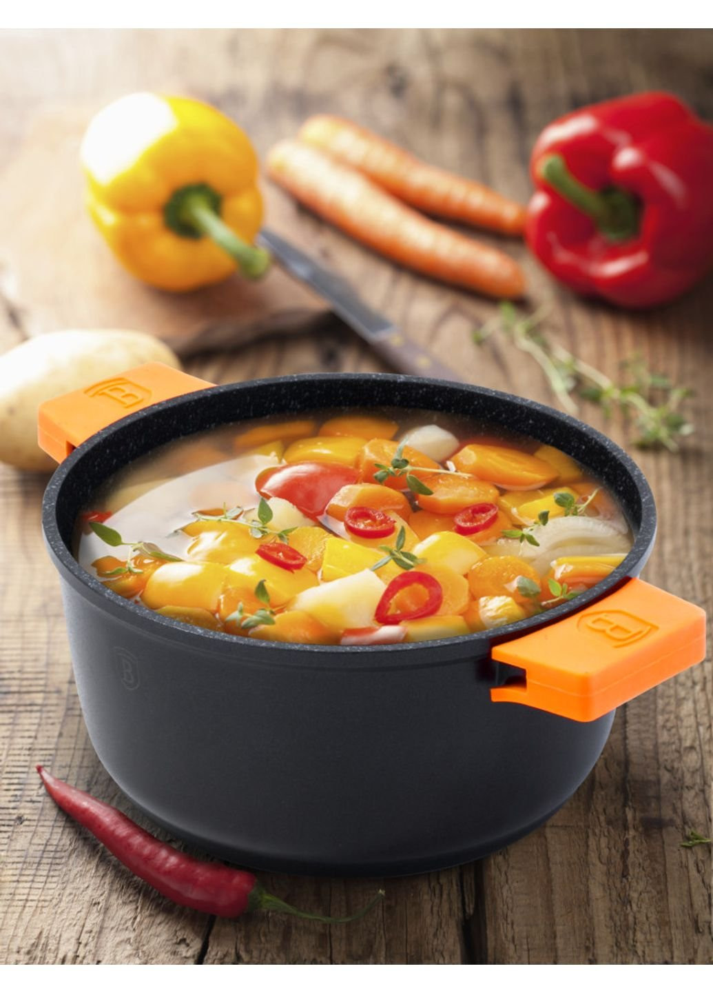 Каструля Granit Diamond Line BH-1098-N 32 см 8,5 л Berlinger Haus (253542509)