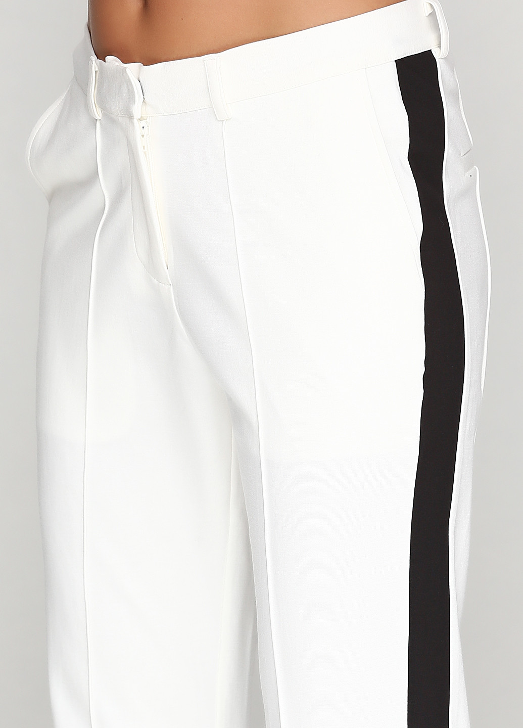 Белые кэжуал демисезонные прямые брюки Karen by Simonsen