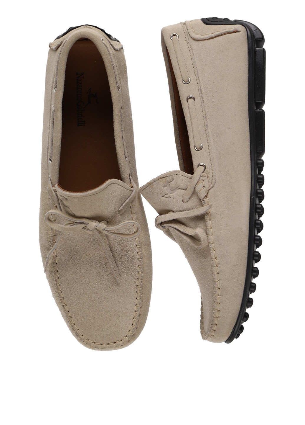 Бежевые мокасины Nazarenogabrielli