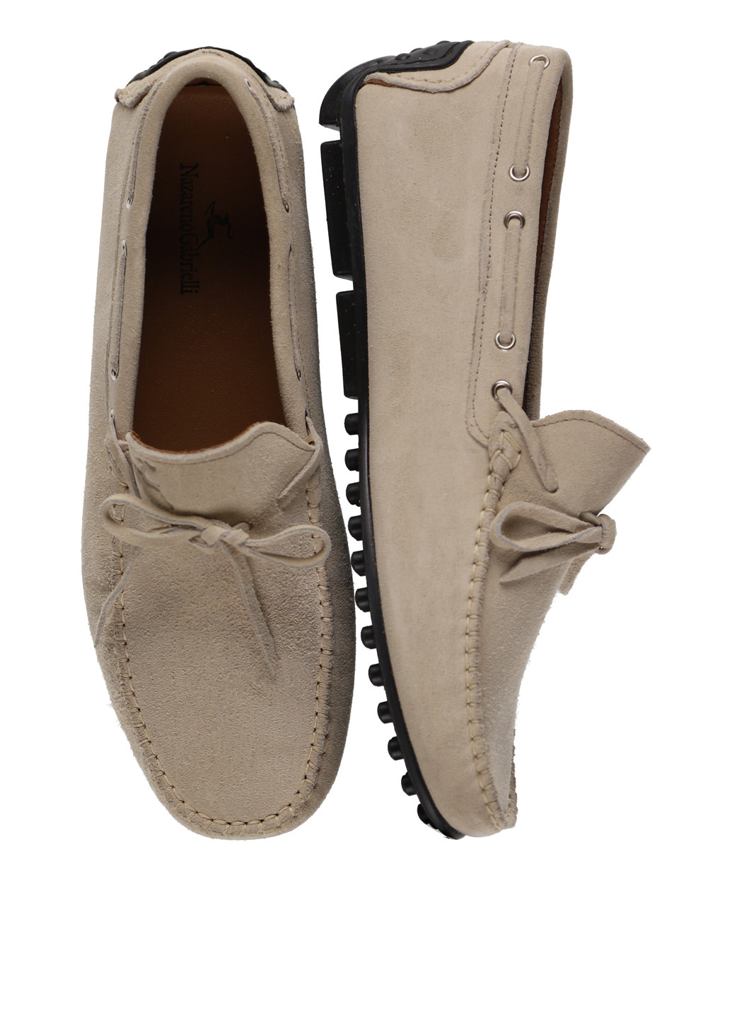 Бежевые мокасины Nazarenogabrielli