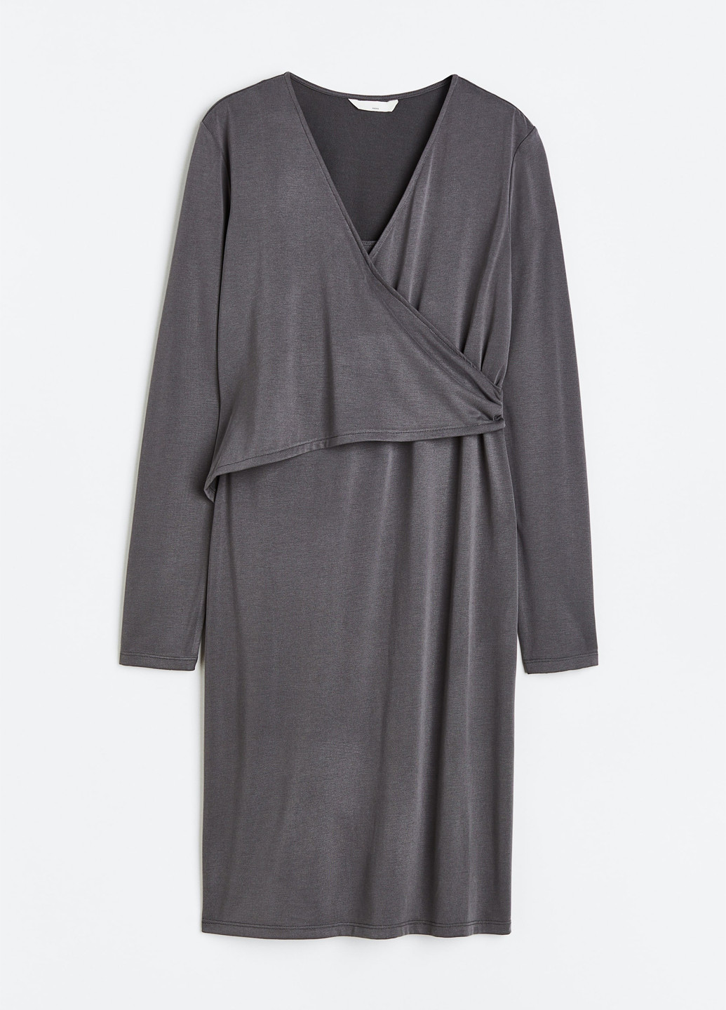 Темно-сіра кежуал сукня для годуючих на запах H&M однотонна