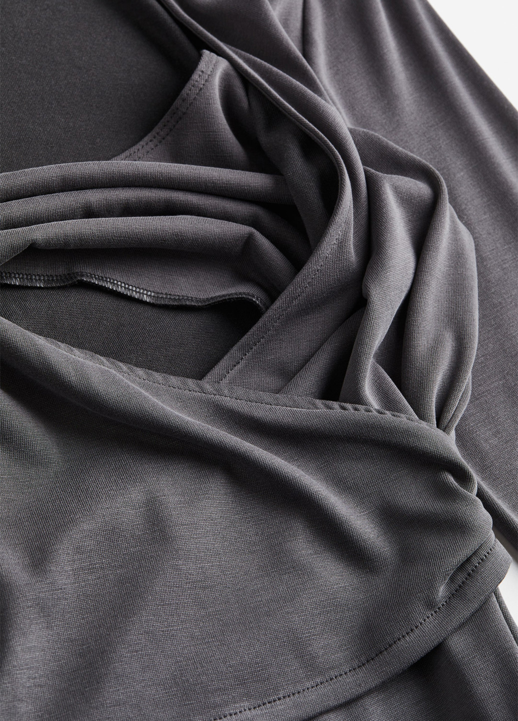 Темно-сіра кежуал сукня для годуючих на запах H&M однотонна