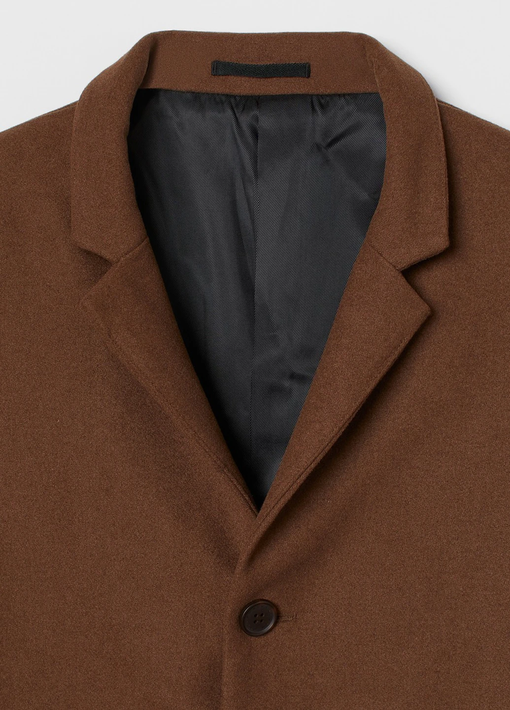 Коричневе демісезонне Пальто однобортне H&M