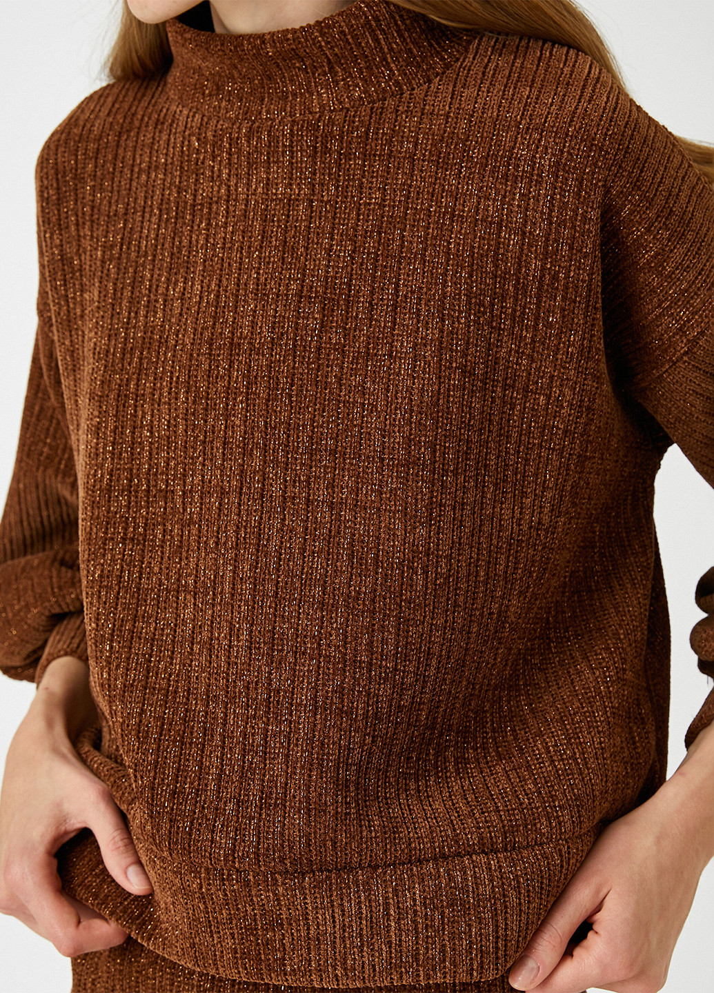 Коричневый демисезонный свитер KOTON