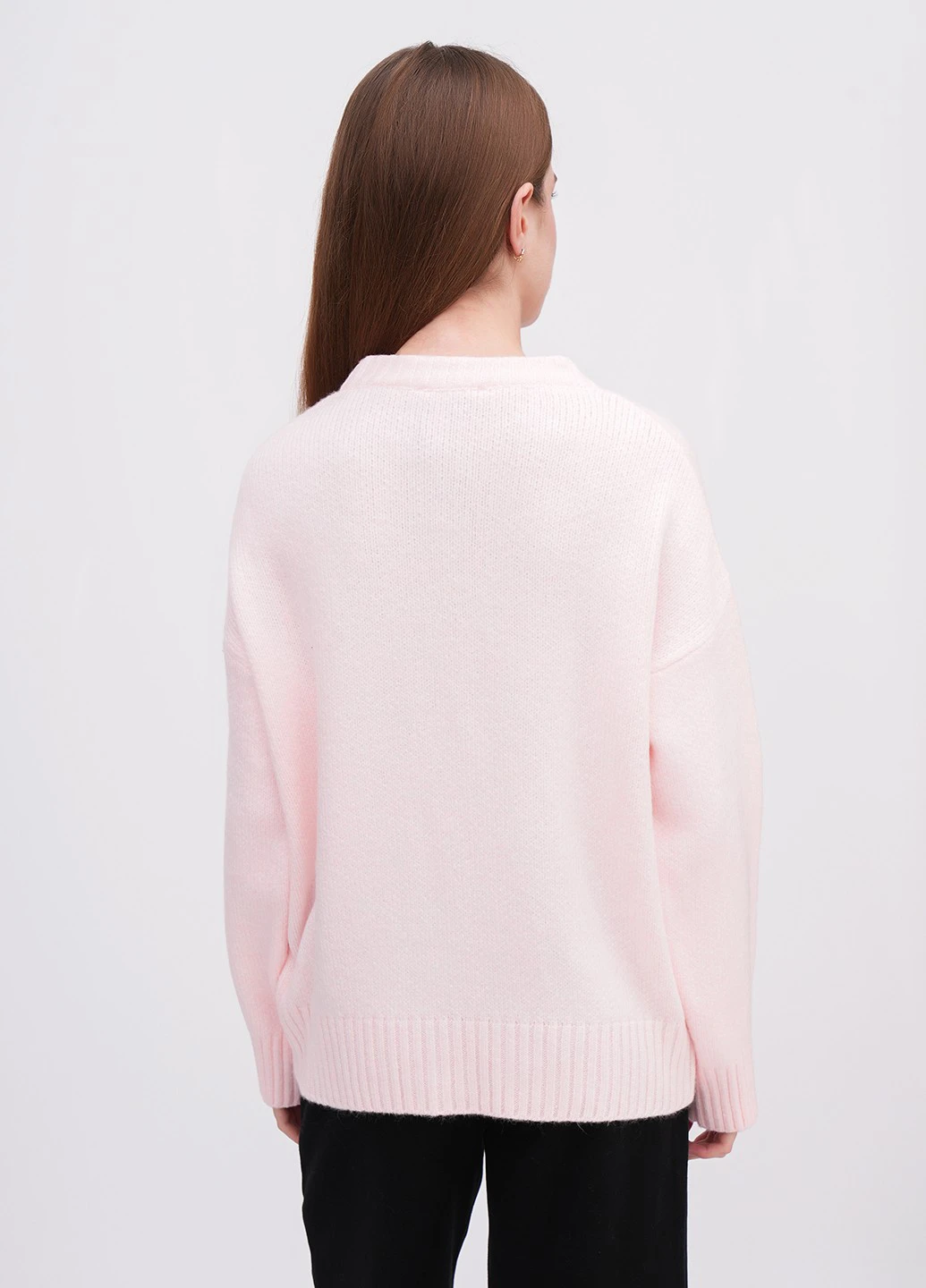 Блідо-рожевий зимовий джемпер джемпер EQUILIBRI