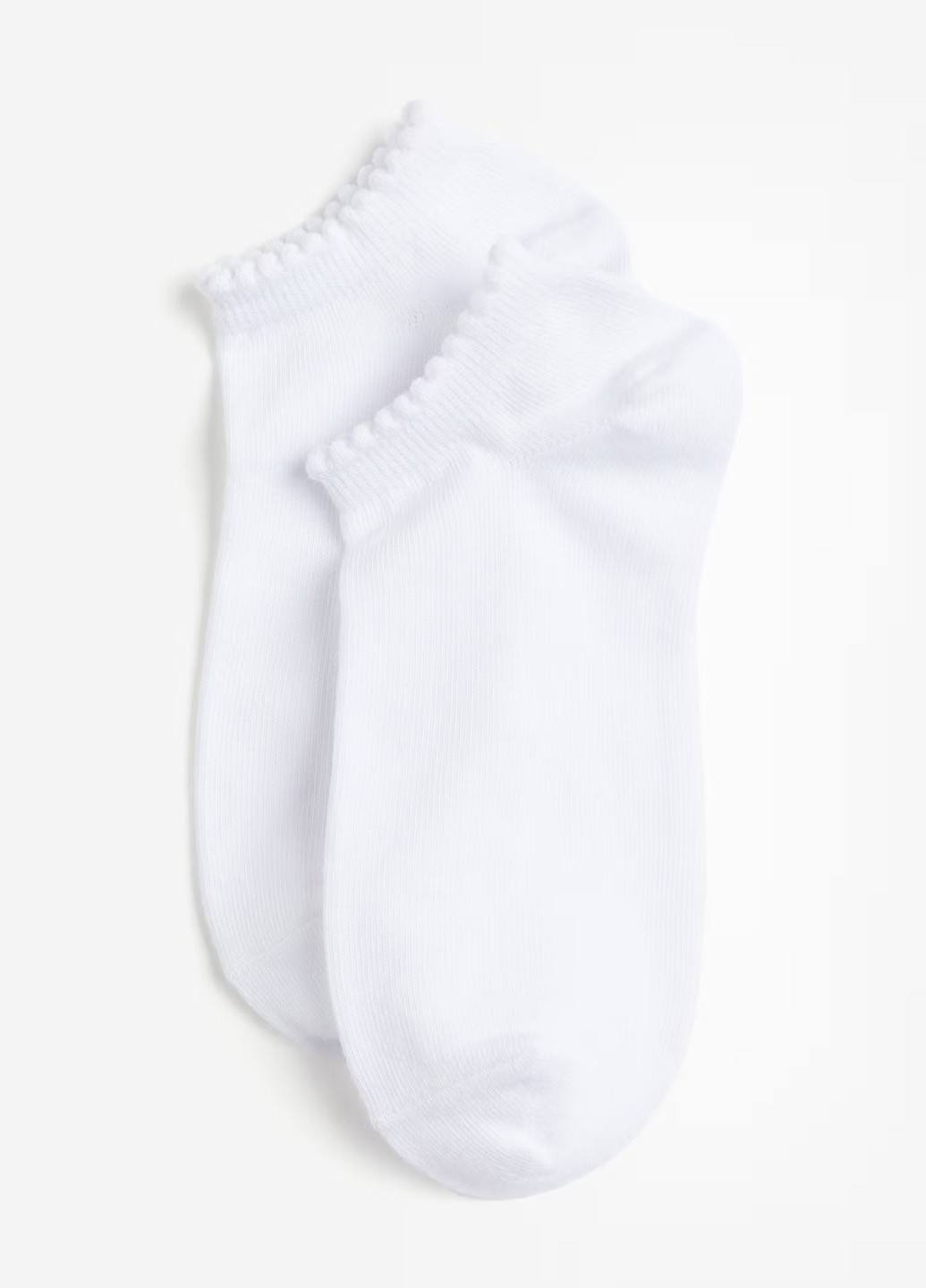 Белые носки (5 пар) H&M однотонные (364525157)