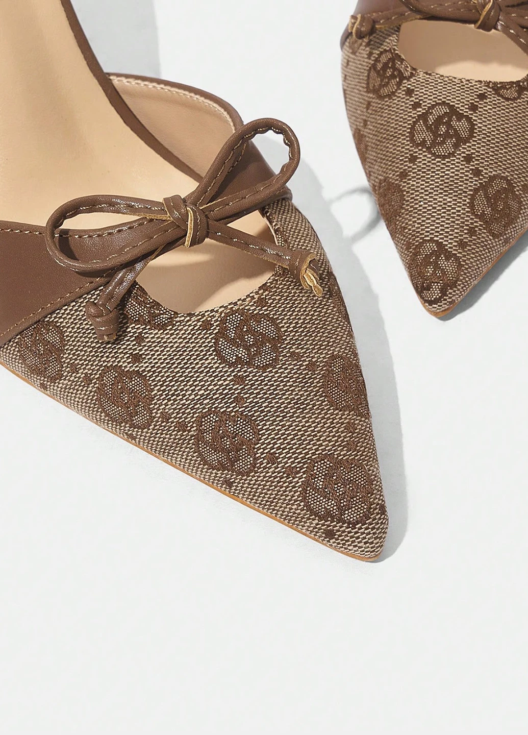 SHEIN Туфлі коричневий з текстиль, штучна шкіра, китай — літо (327828389)