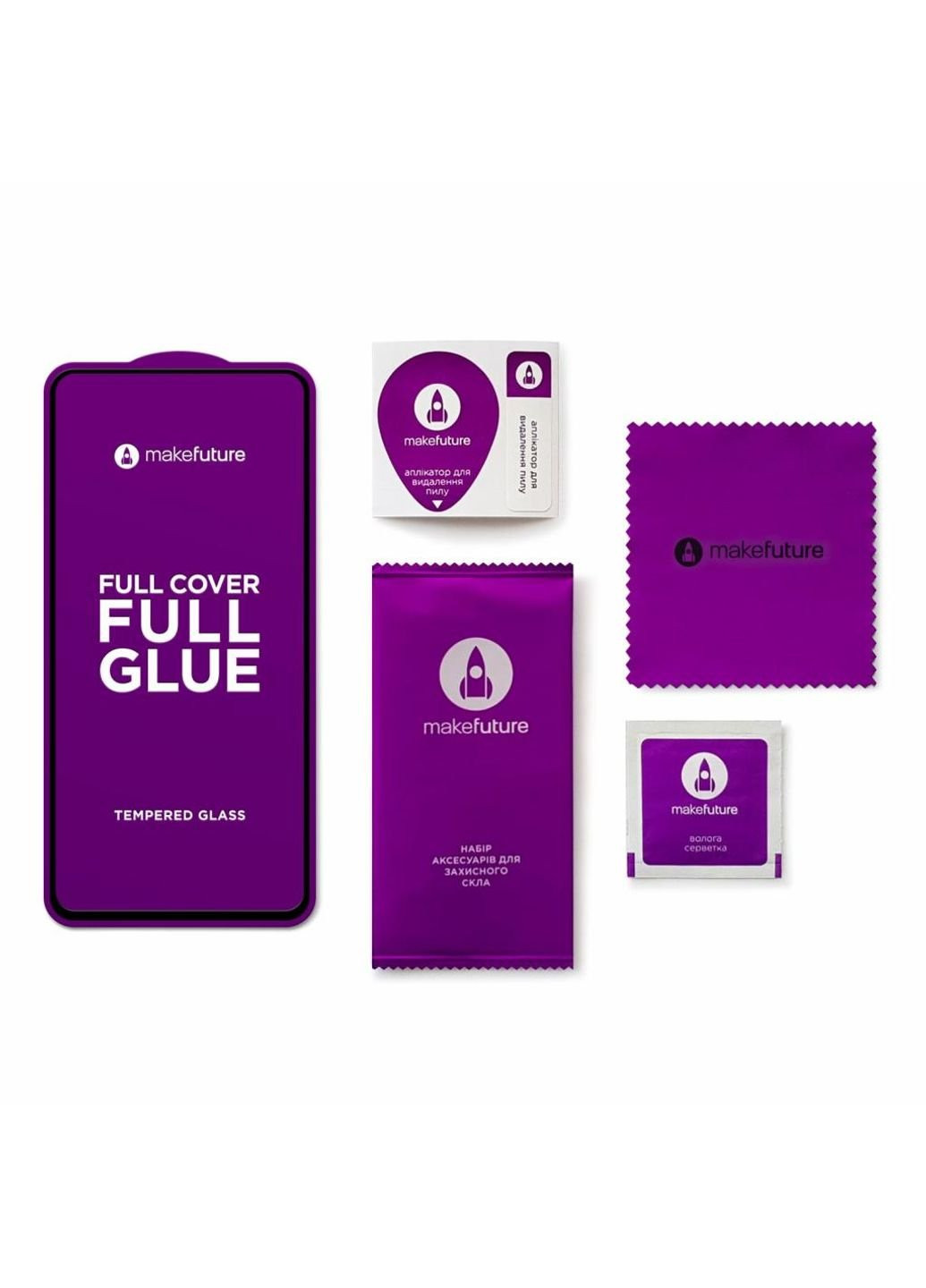 Стекло защитное Huawei P40 Full Cover Full Glue (MGF-HUP40) MakeFuture (252370068)