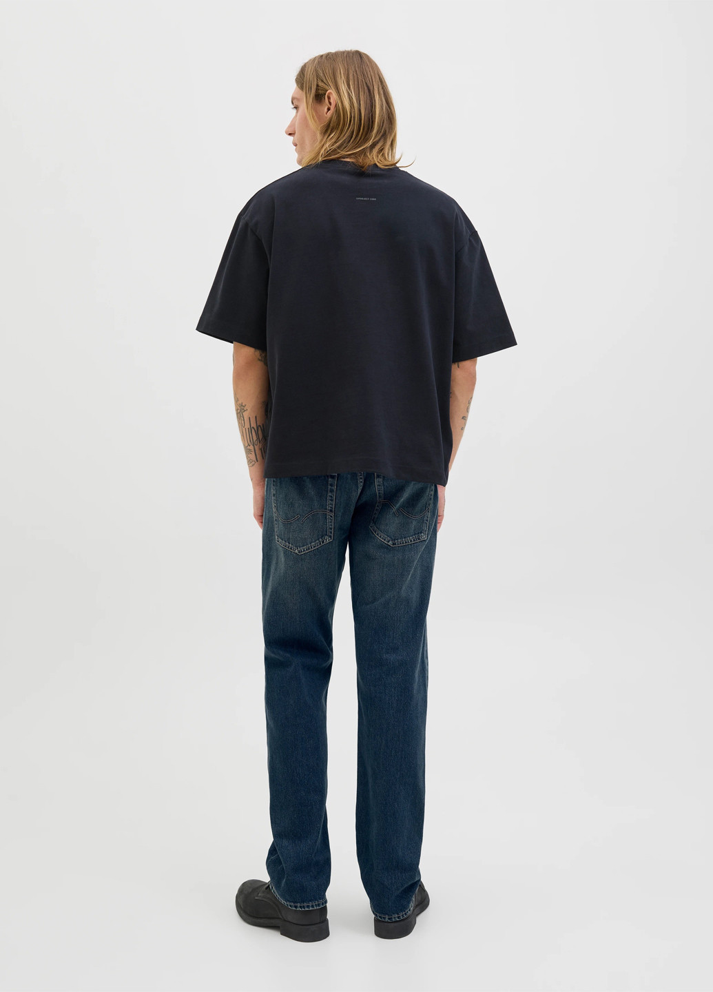 Темно-синие демисезонные регюлар фит джинсы Jack & Jones