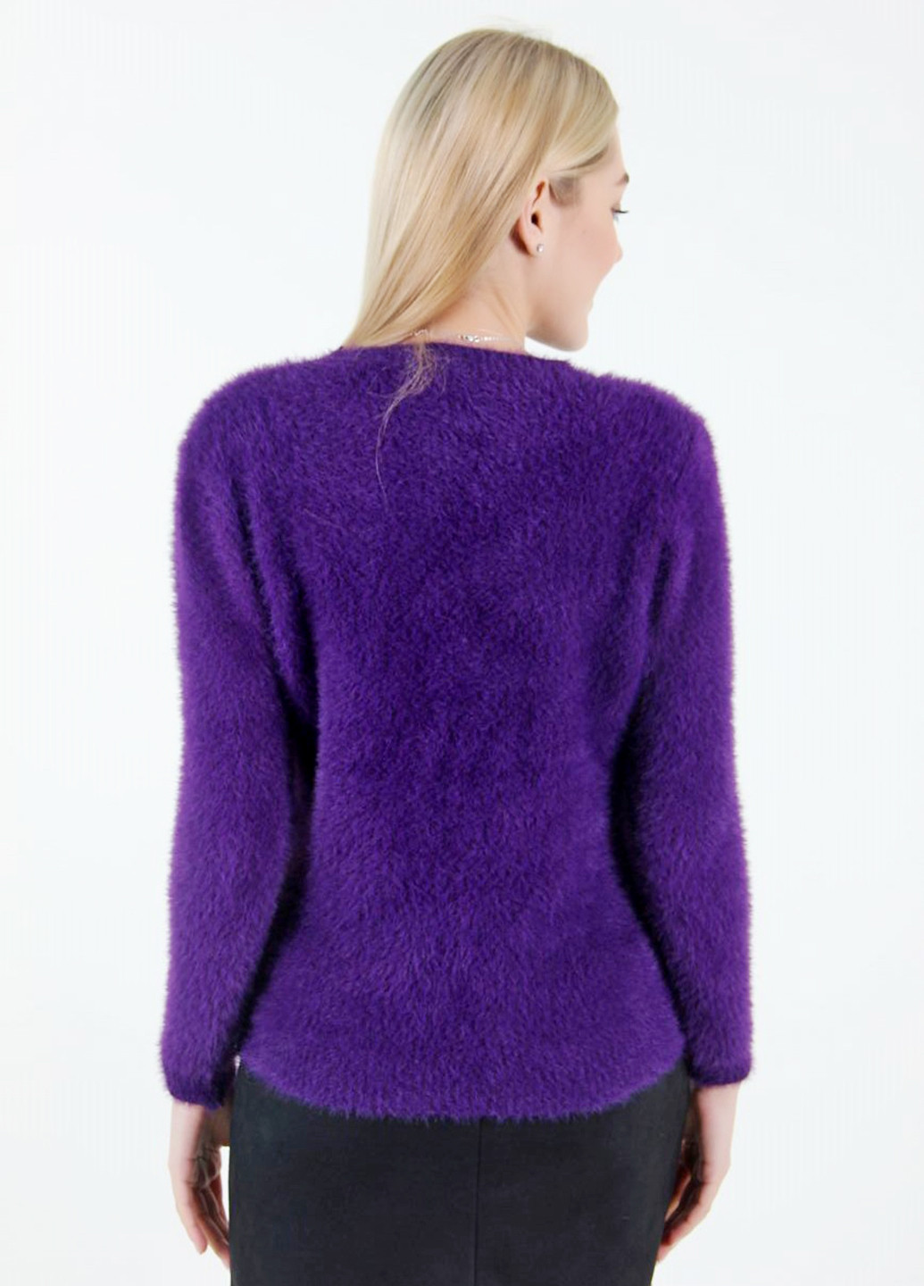 Фиолетовый зимний джемпер джемпер Ladies Fasfion