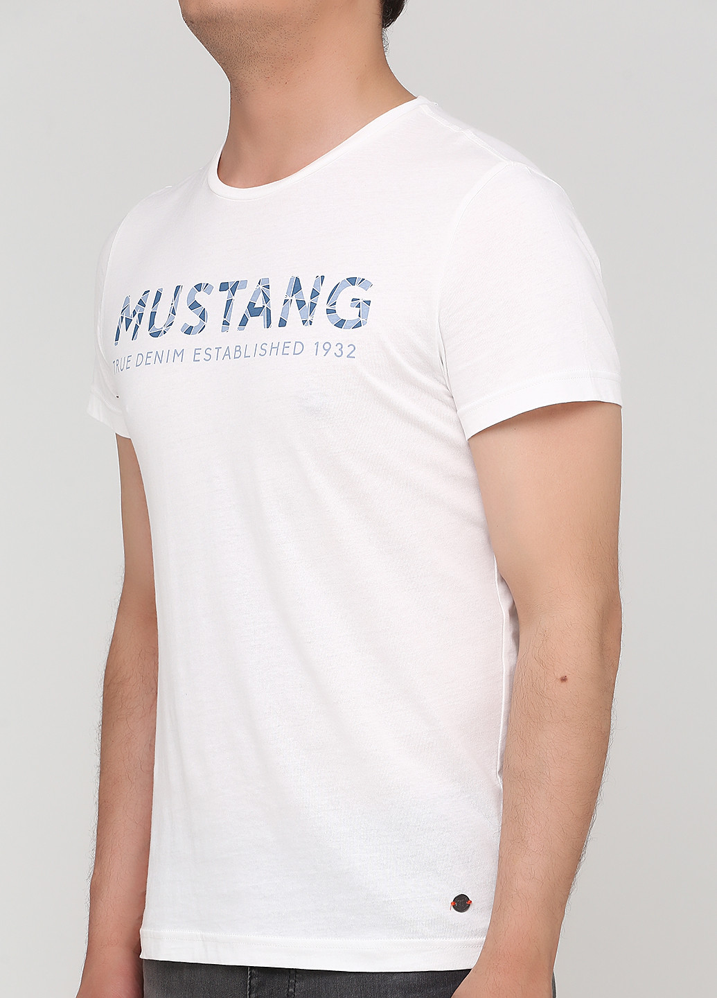 Біла літня футболка Mustang
