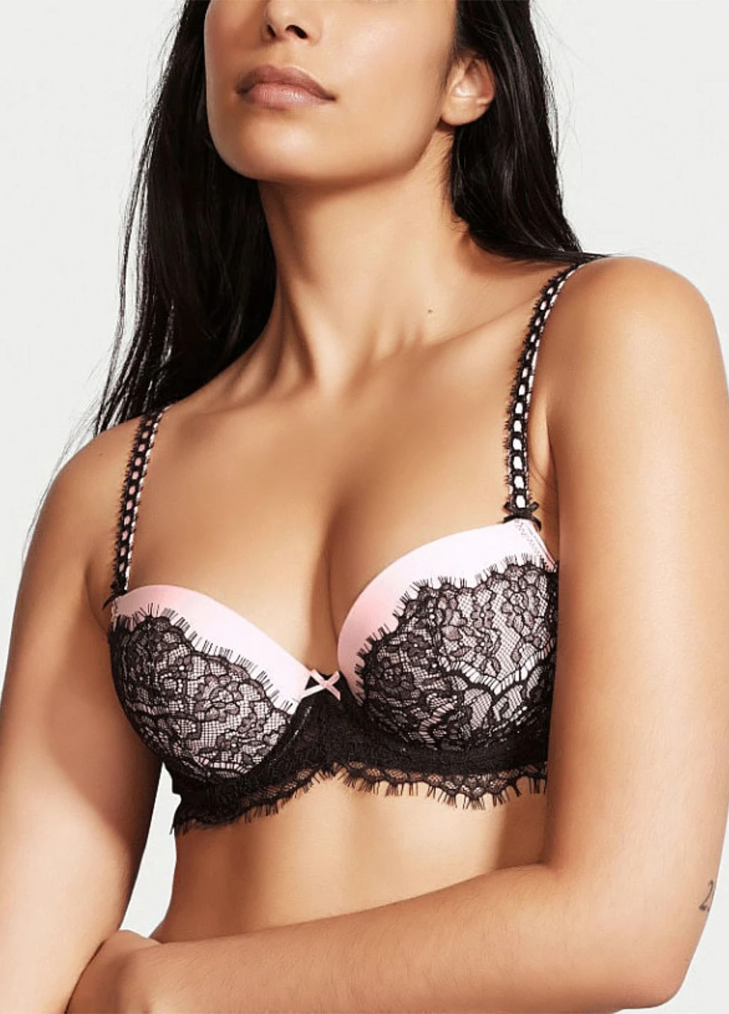 Черный демисезонный комплект (бюстгальтер, трусики) Victoria's Secret