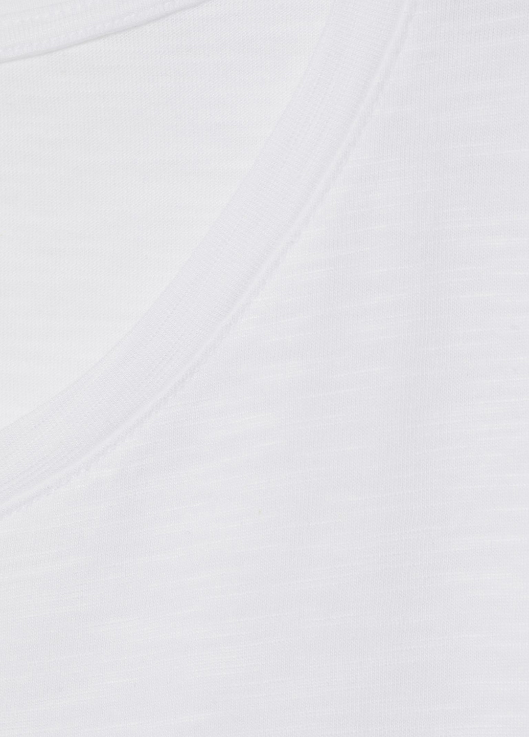 Белое кэжуал платье платье-футболка H&M однотонное