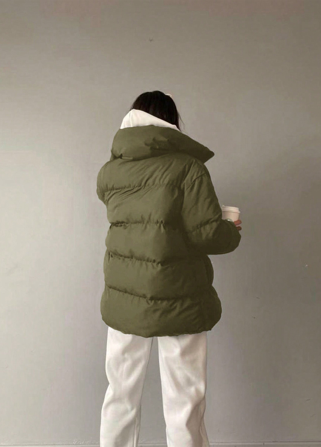 Зелена зимня куртка SHEIN