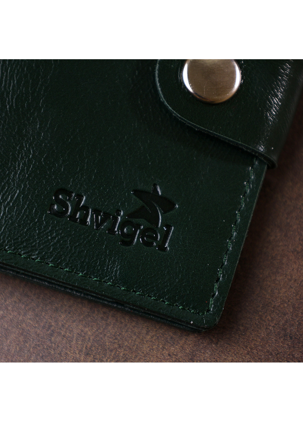 Мужское кожаное портмоне 9х10х1 см Shvigel (253490914)