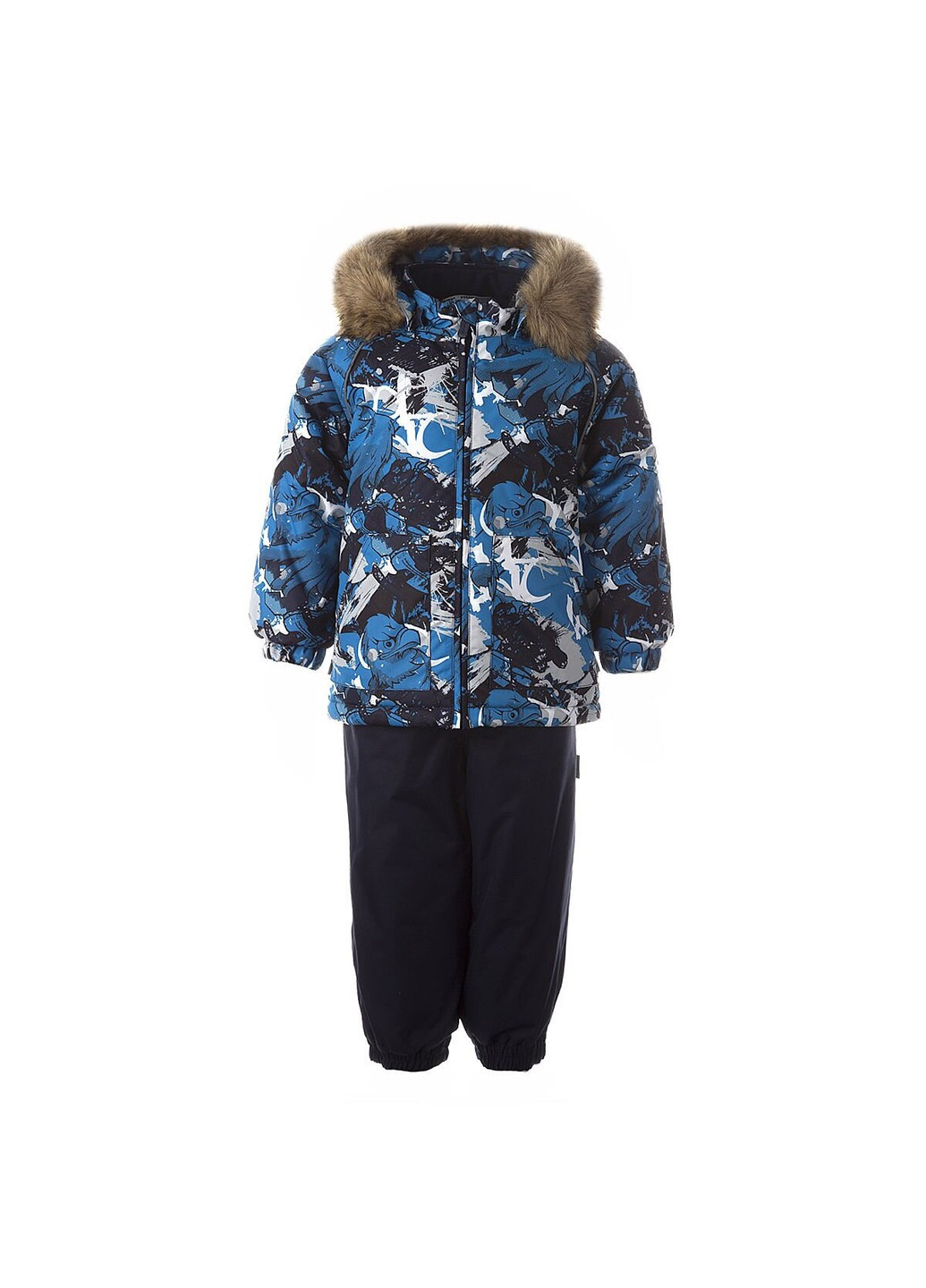 Синий зимний комплект зимний (куртка + полукомбинезон) avery Huppa