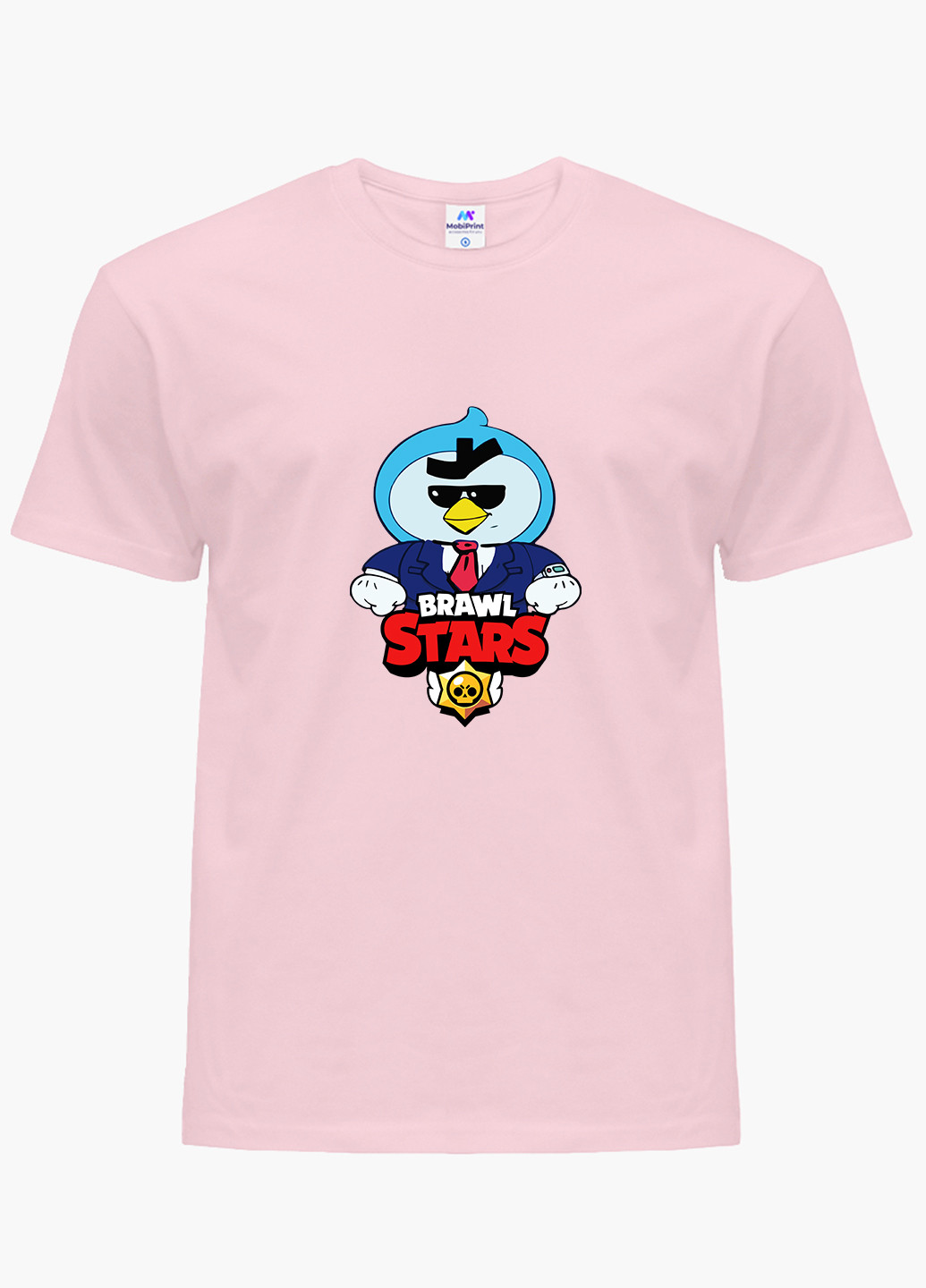 Рожева демісезонна футболка дитяча бравл старс (brawl stars) (9224-1022) MobiPrint