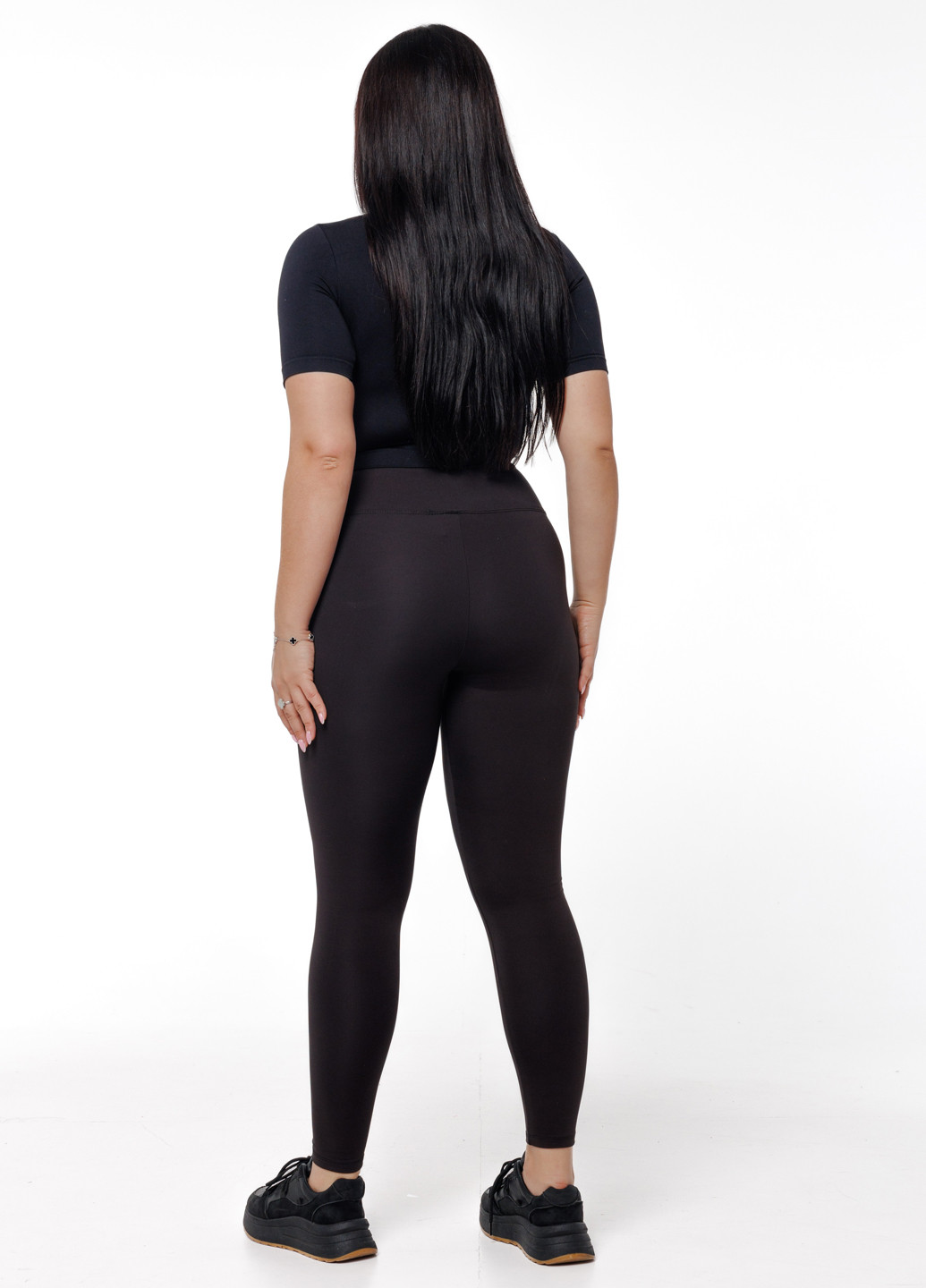 Черные демисезонные леггинсы Icon