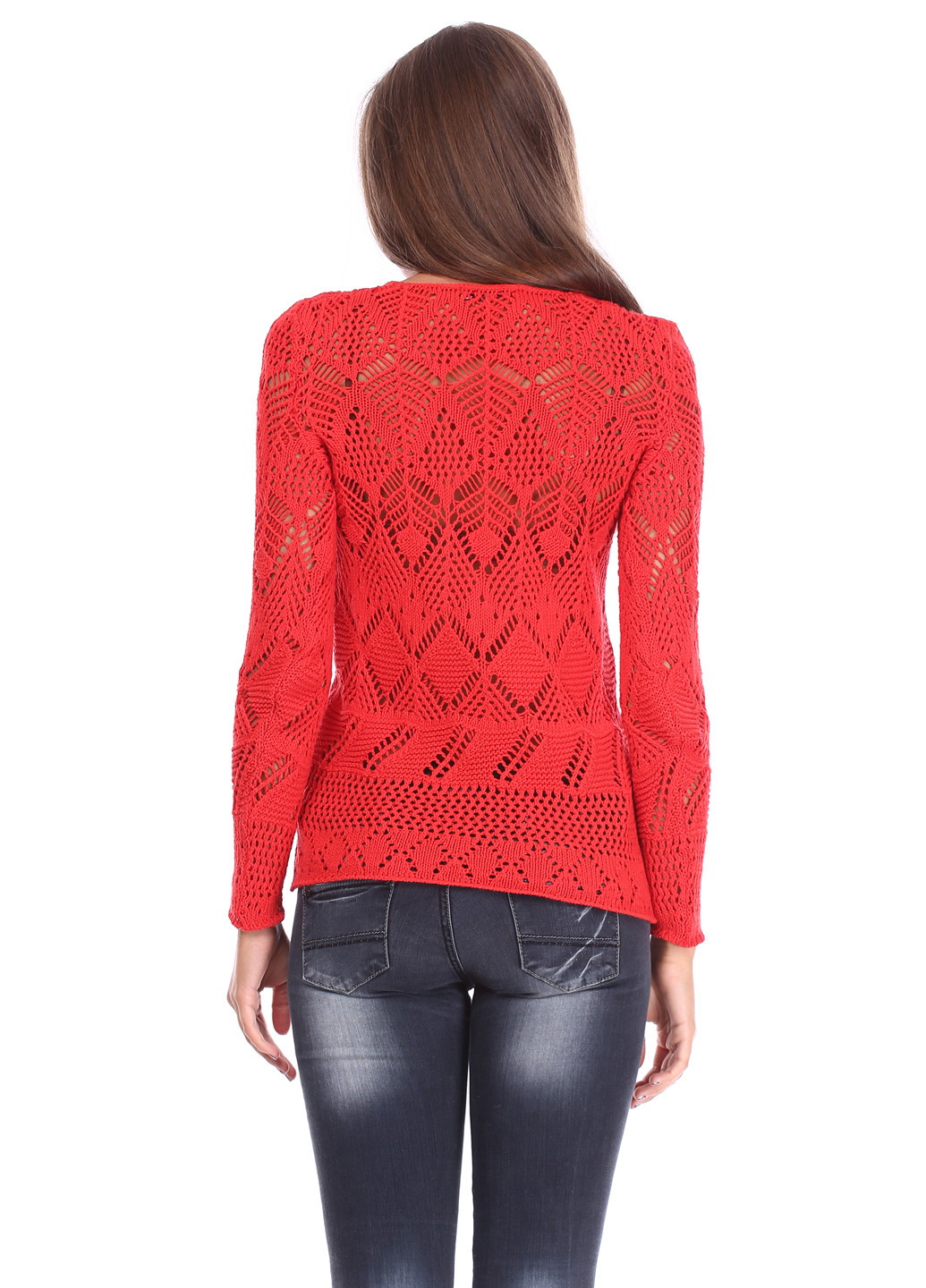 Коралловый демисезонный пуловер пуловер Folgore Milano