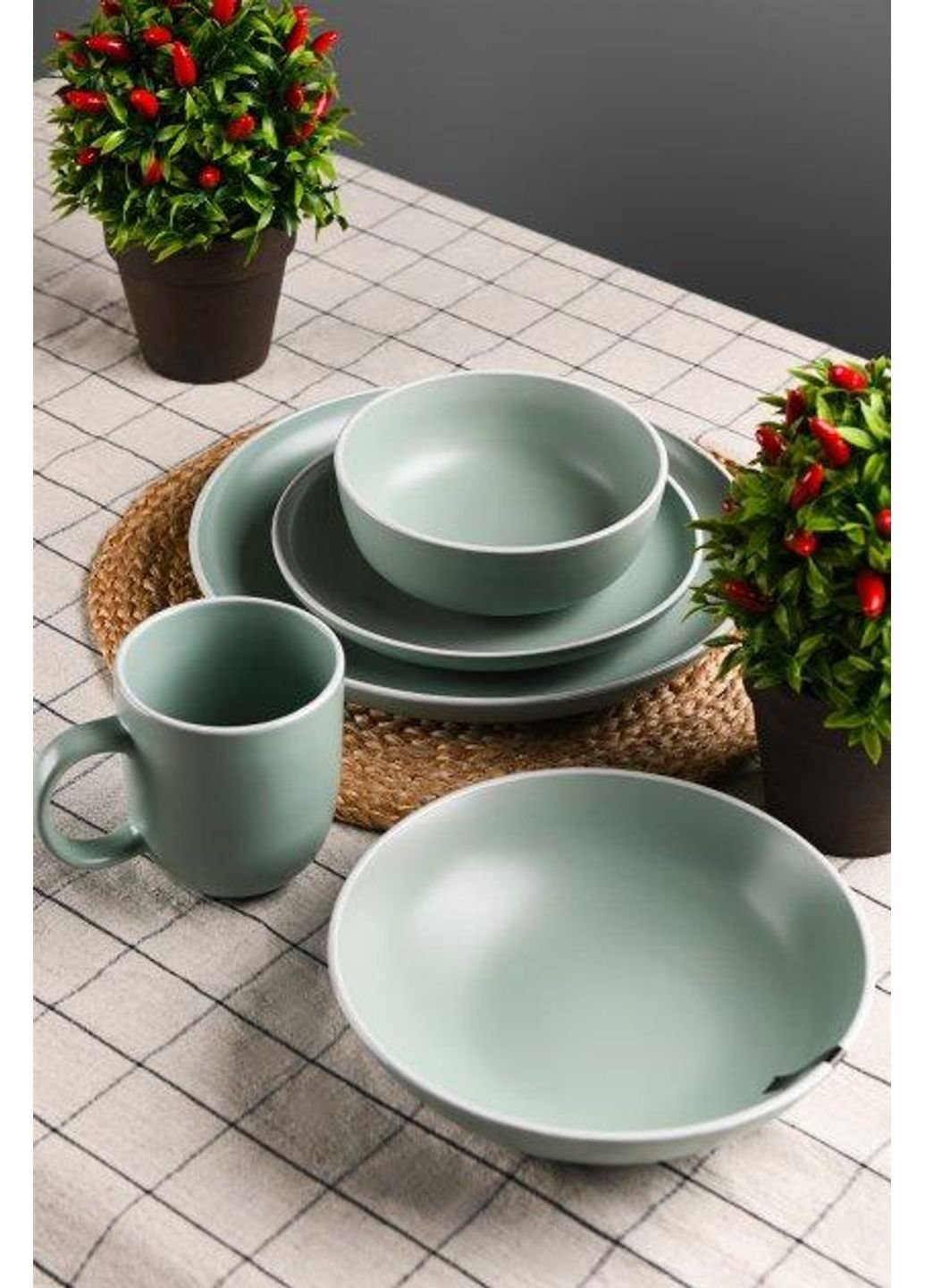 Тарілка обідня Cremona Pastel blue AR-2926-BC 26 см Ardesto (253610353)