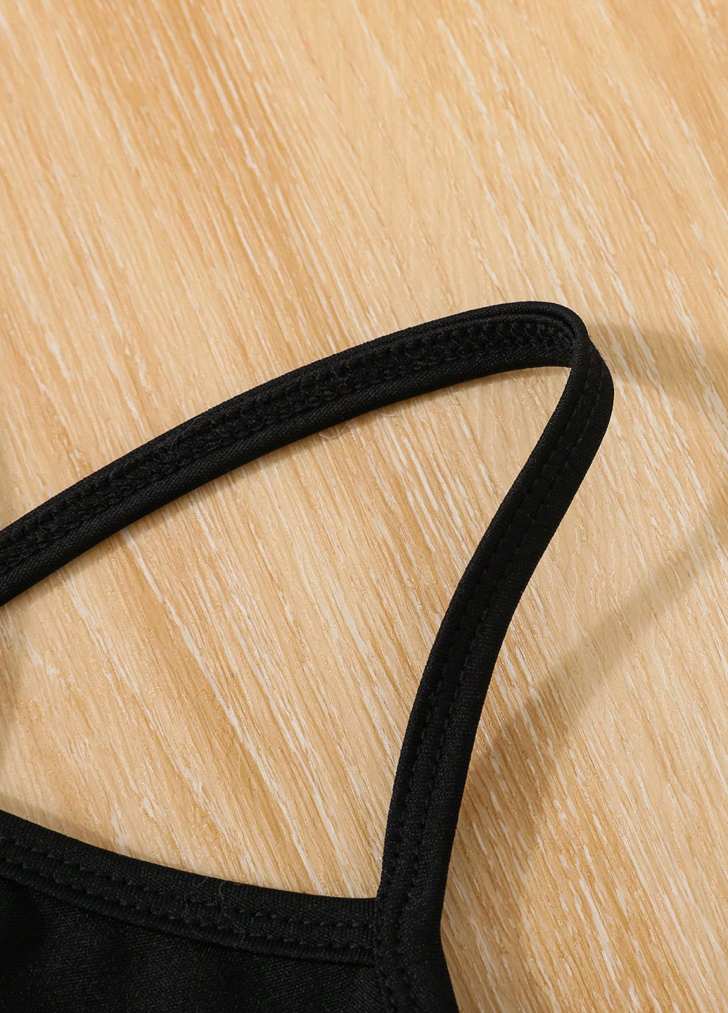 Черный летний комплект (топ, шорты, накидка) SHEIN