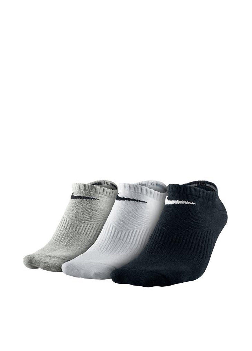Носки (3 пары) Nike логотипы комбинированные спортивные
