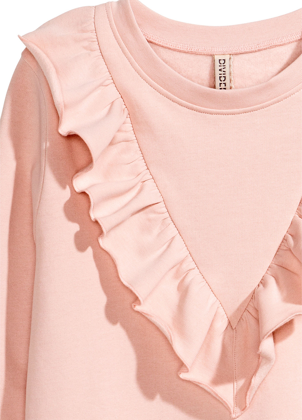 Розовое кэжуал платье футляр H&M однотонное